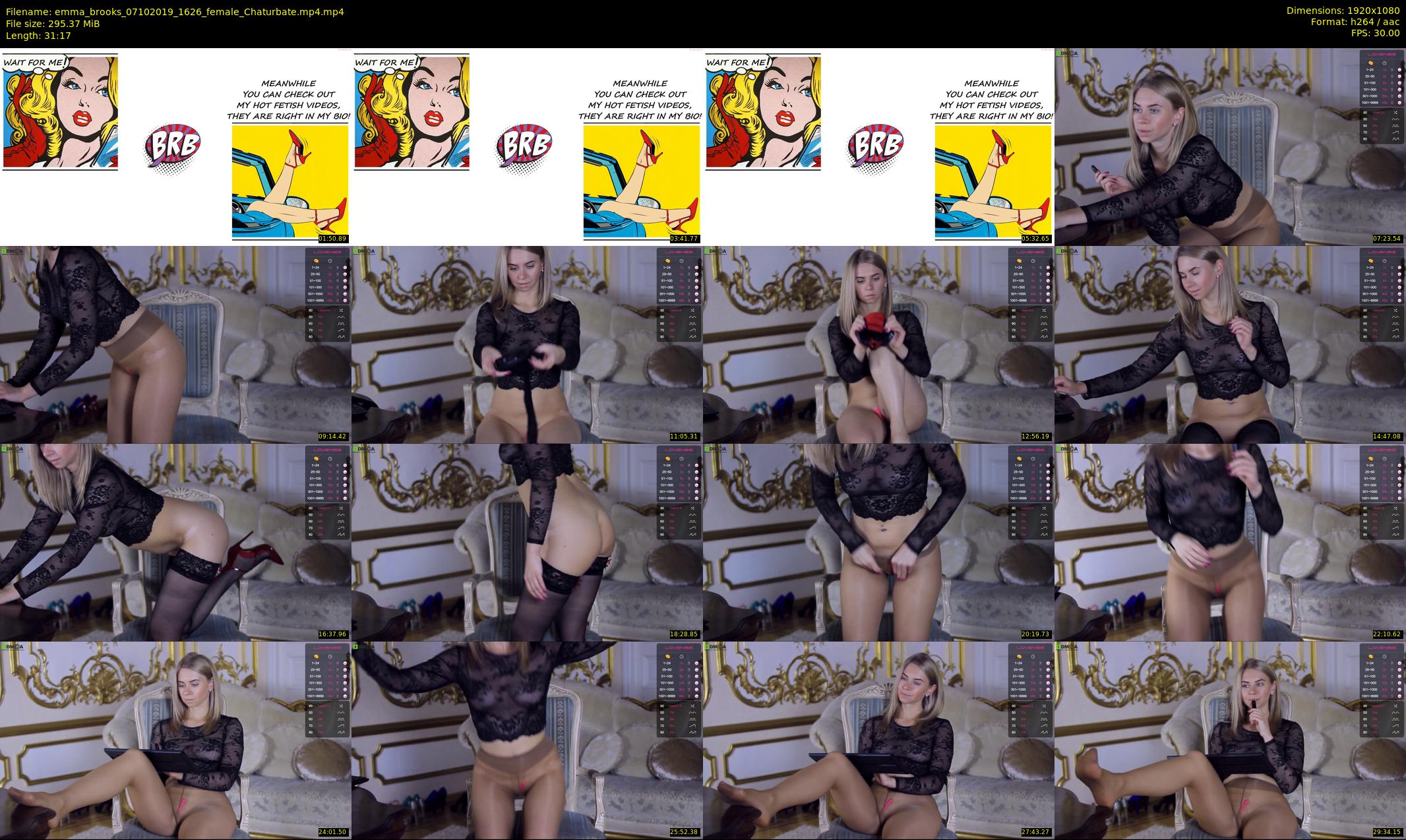 emma_brooks — 32 minute Chaturbate female cam show recording, 1080p, Oct 7, 2019