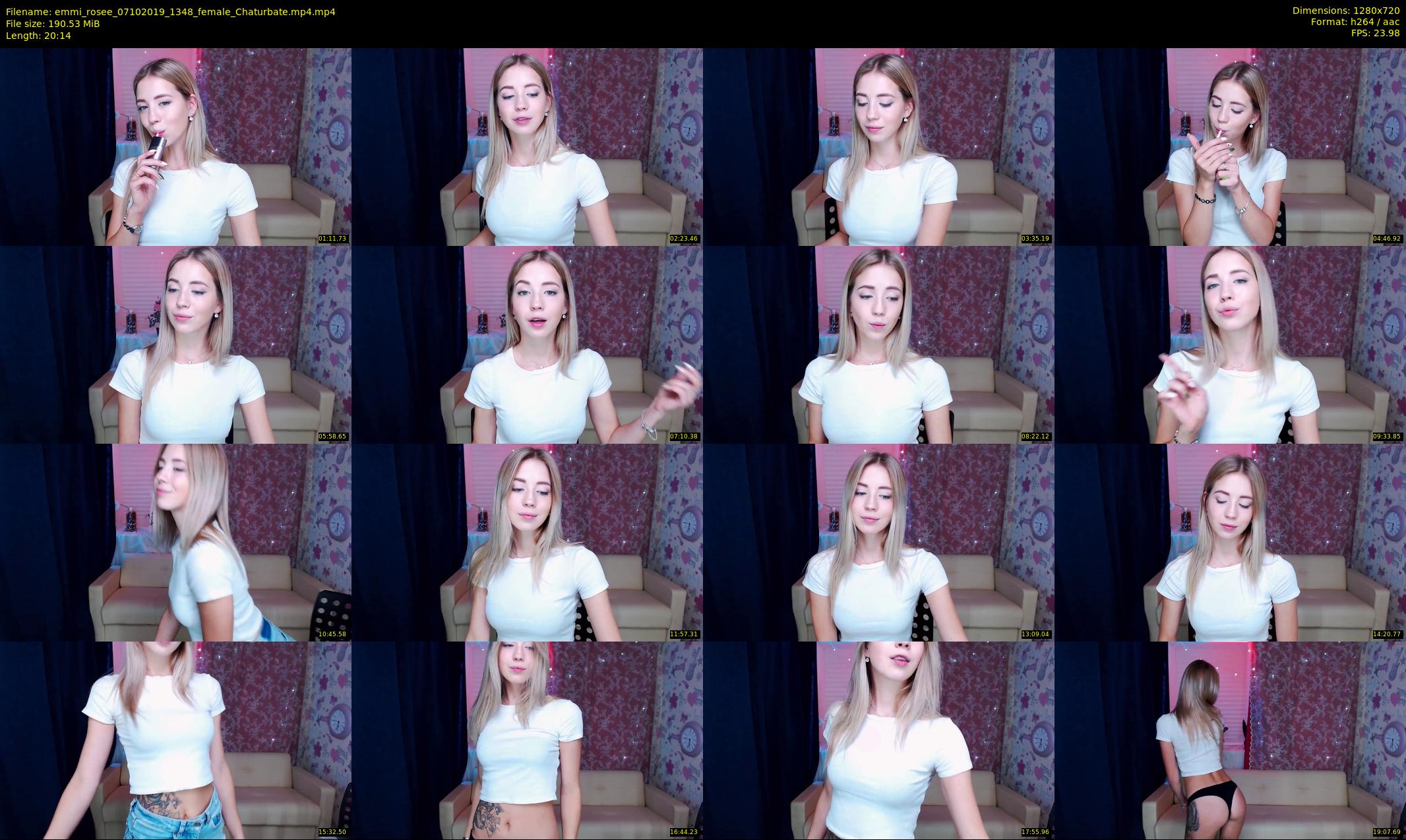 emmi_rosee — 21 minute Chaturbate female cam show recording, 720p, Oct 7, 2019