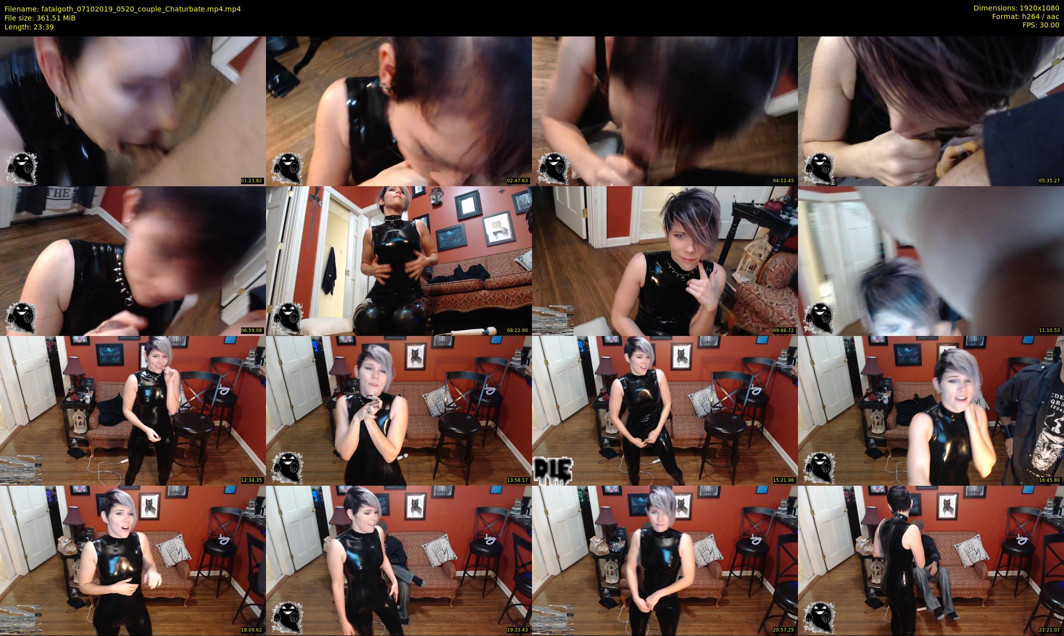 fatalgoth — 24 minute Chaturbate couple cam show recording, 1080p, Oct 7, 2019