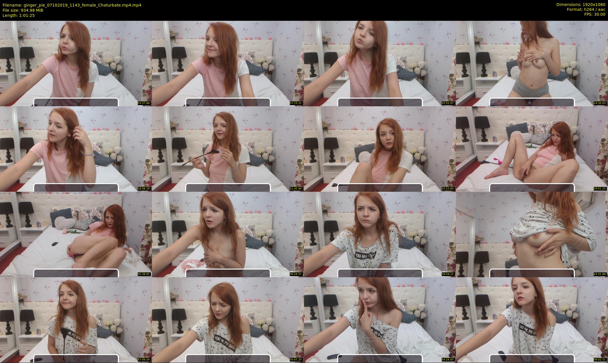 ginger_pie — 62 minute Chaturbate female cam show recording, 1080p, Oct 7, 2019