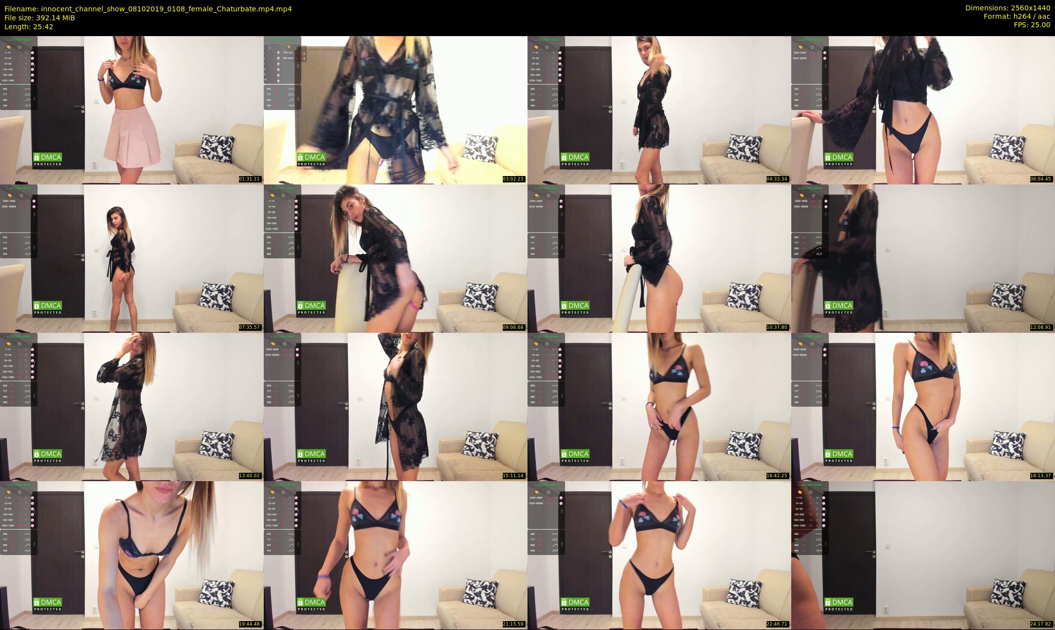 innocent_channel_show — 26 minute Chaturbate female cam show recording, 1080p, Oct 8, 2019