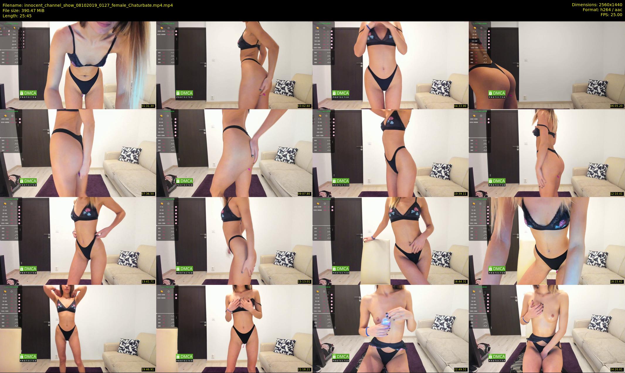 innocent_channel_show — 26 minute Chaturbate female cam show recording, 1080p, Oct 8, 2019