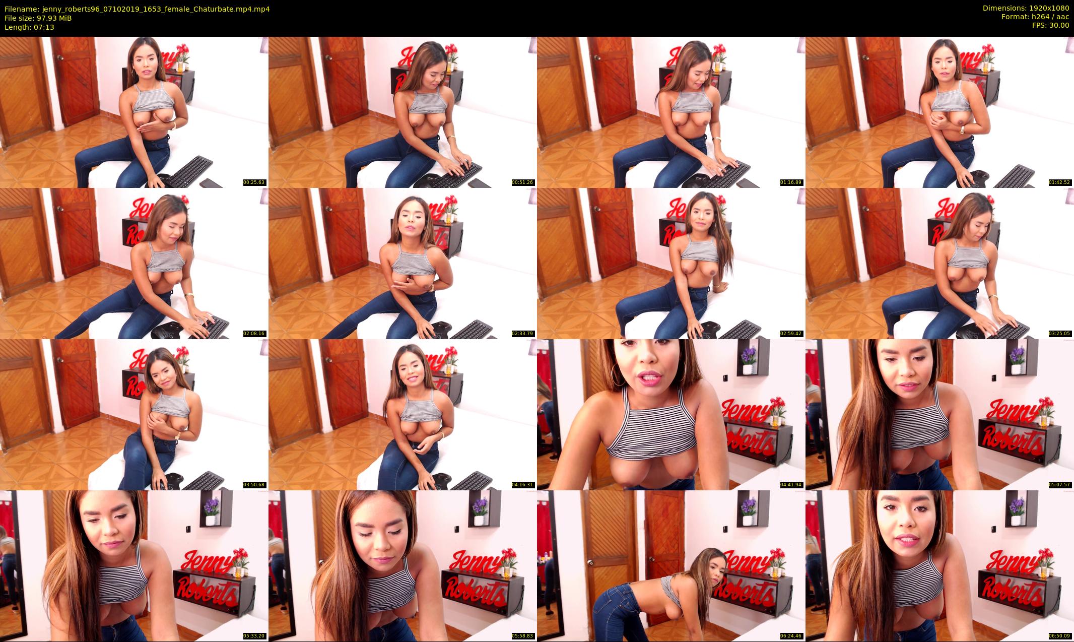 jenny_roberts96 — 8 minute Chaturbate female cam show recording, 1080p, Oct 7, 2019