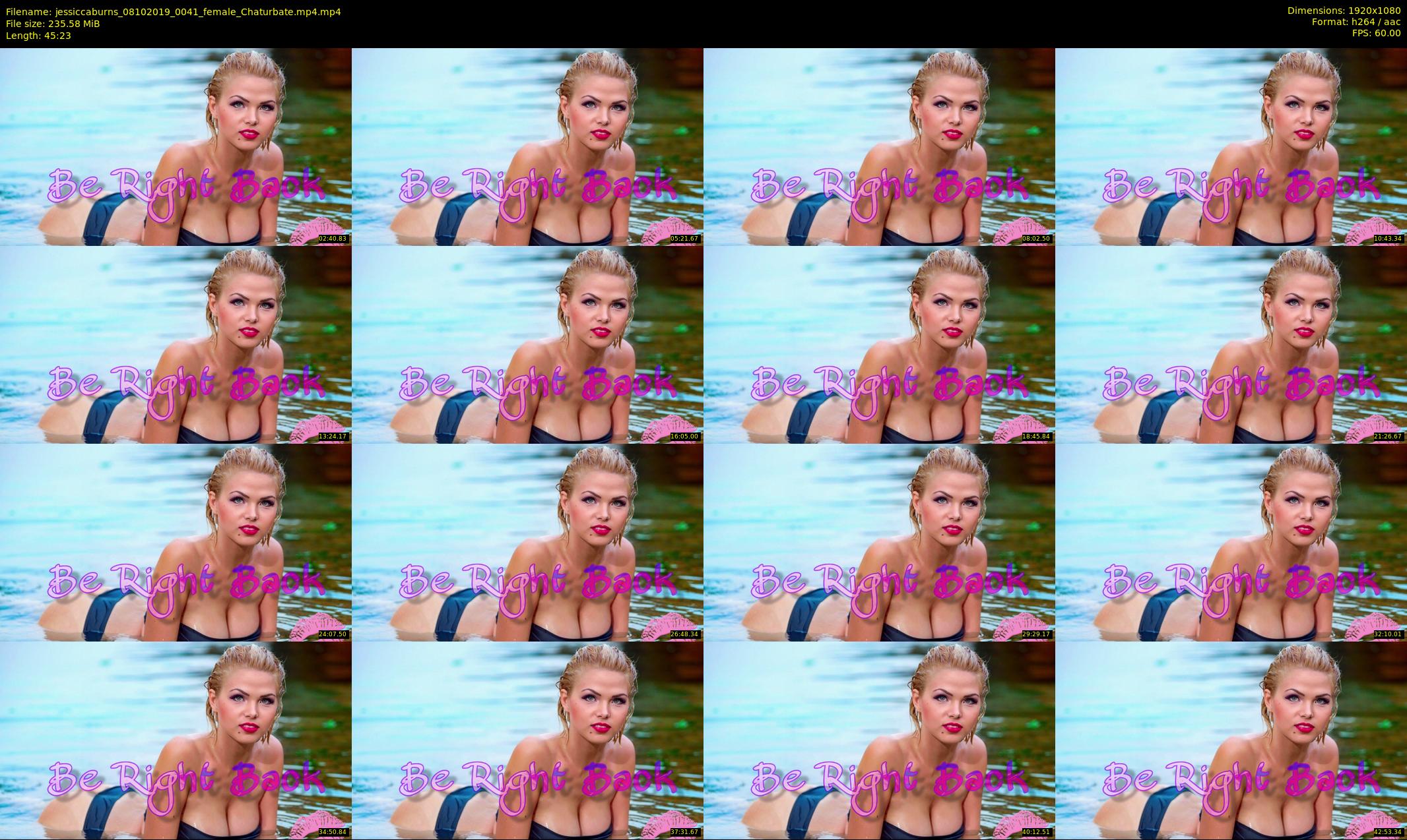 jessiccaburns — 46 minute Chaturbate female cam show recording, 1080p, Oct 8, 2019