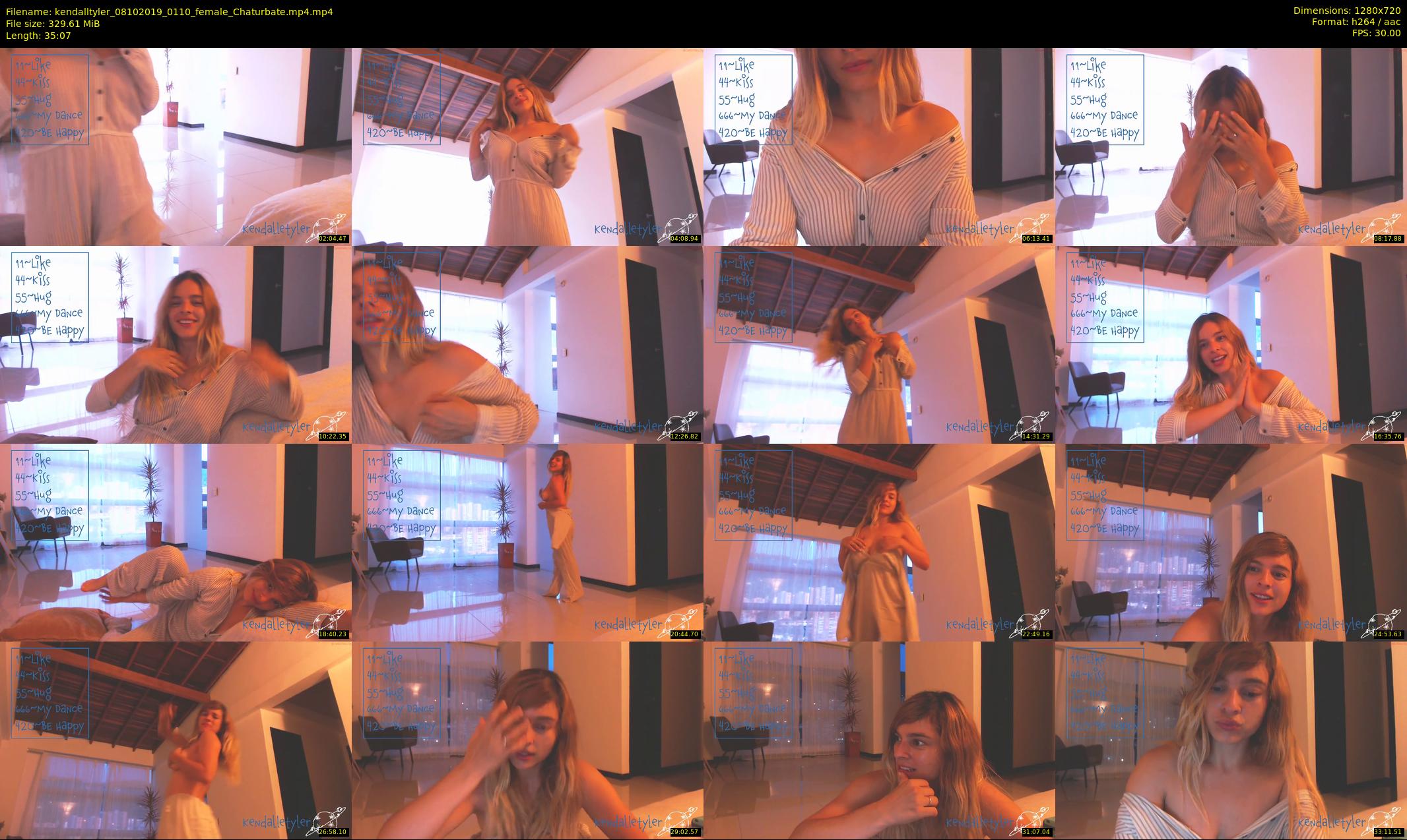 kendalltyler — 36 minute Chaturbate female cam show recording, 720p, Oct 8, 2019