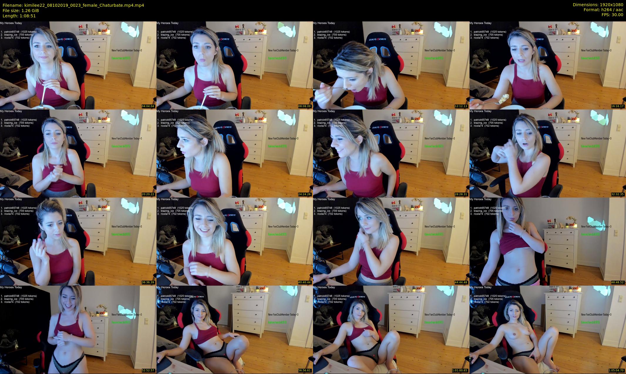 kimilee22 — 69 minute Chaturbate female cam show recording, 1080p, Oct 8, 2019