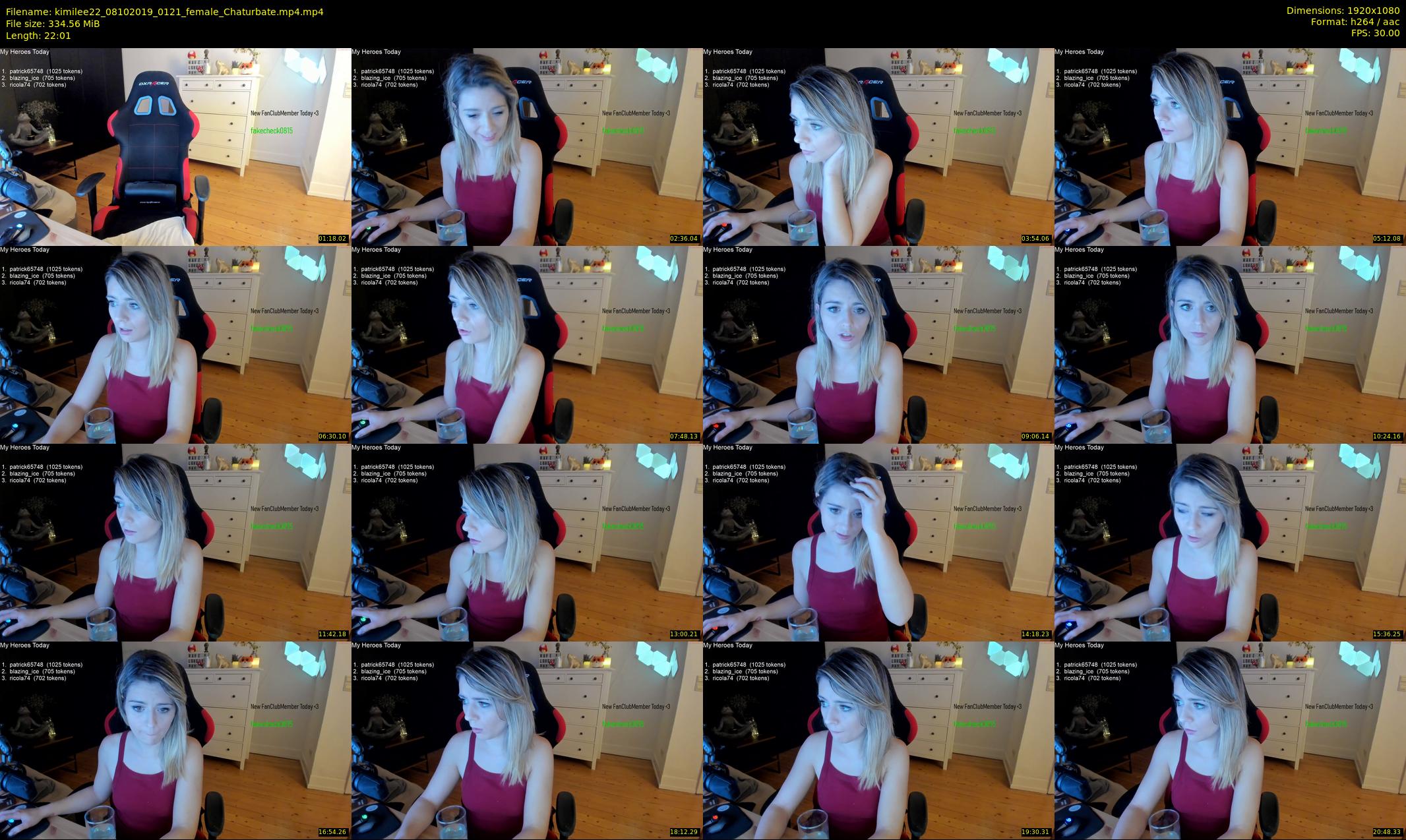 kimilee22 — 23 minute Chaturbate female cam show recording, 1080p, Oct 8, 2019