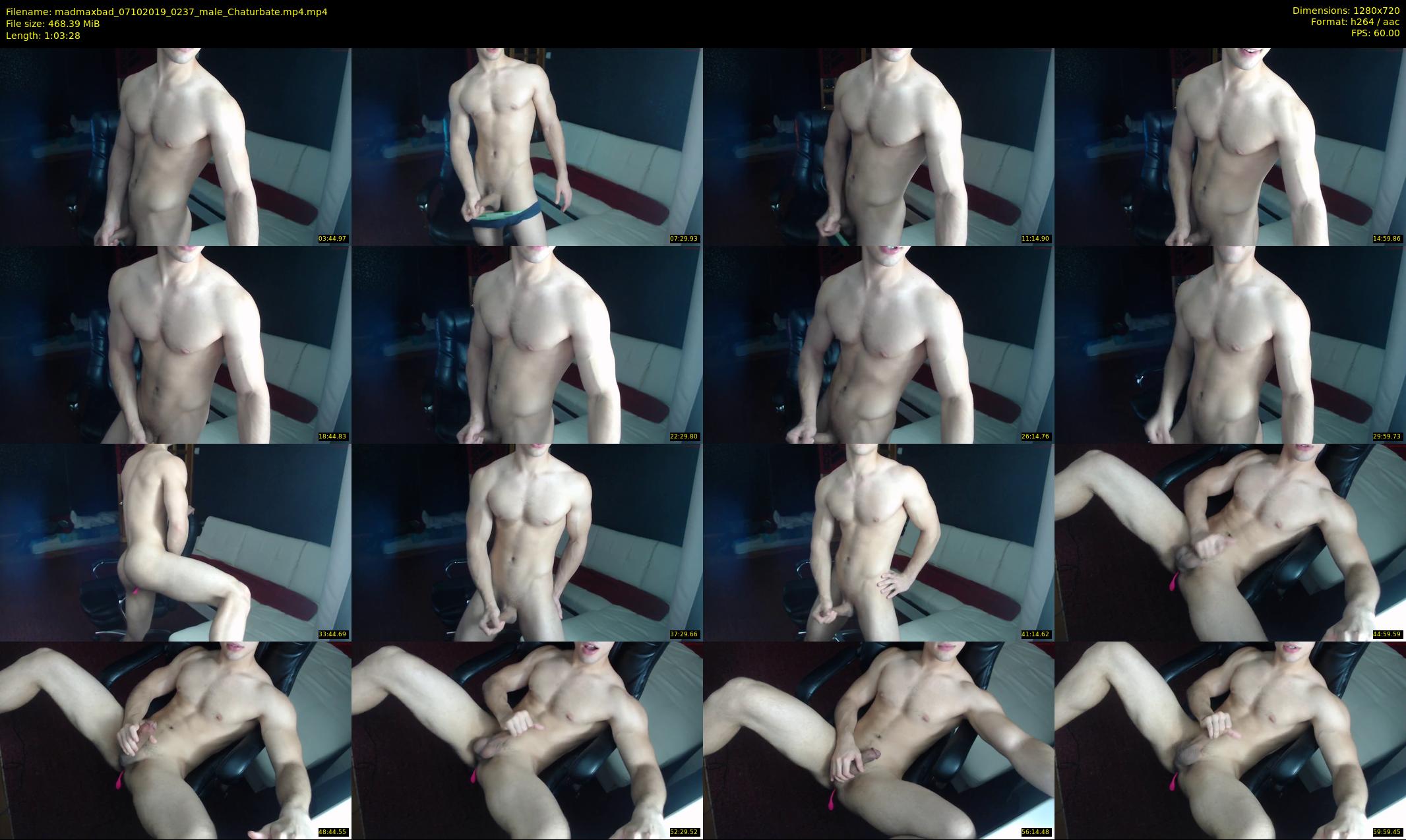 madmaxbad — 64 minute Chaturbate male cam show recording, 720p, Oct 7, 2019