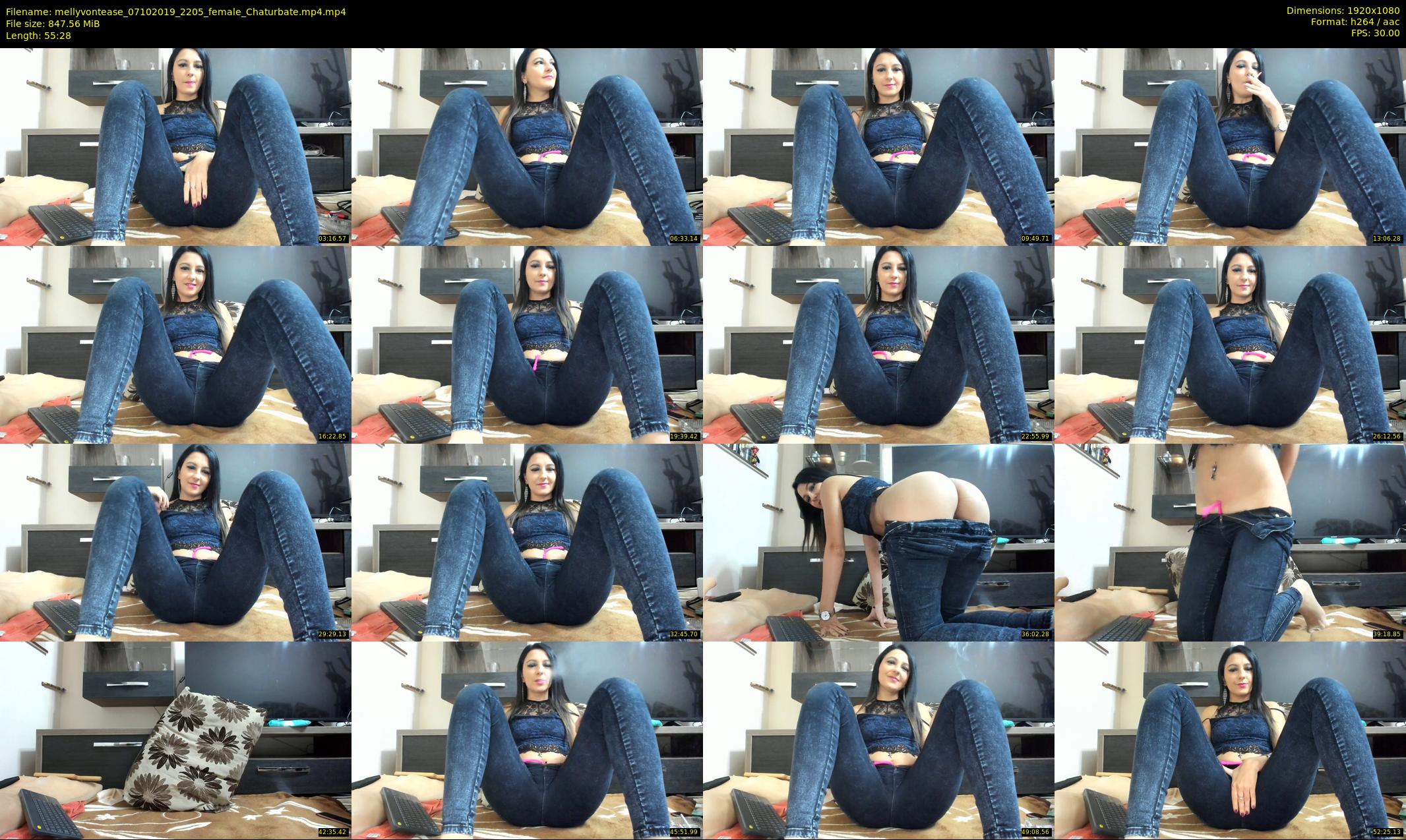 mellyvontease — 56 minute Chaturbate female cam show recording, 1080p, Oct 7, 2019