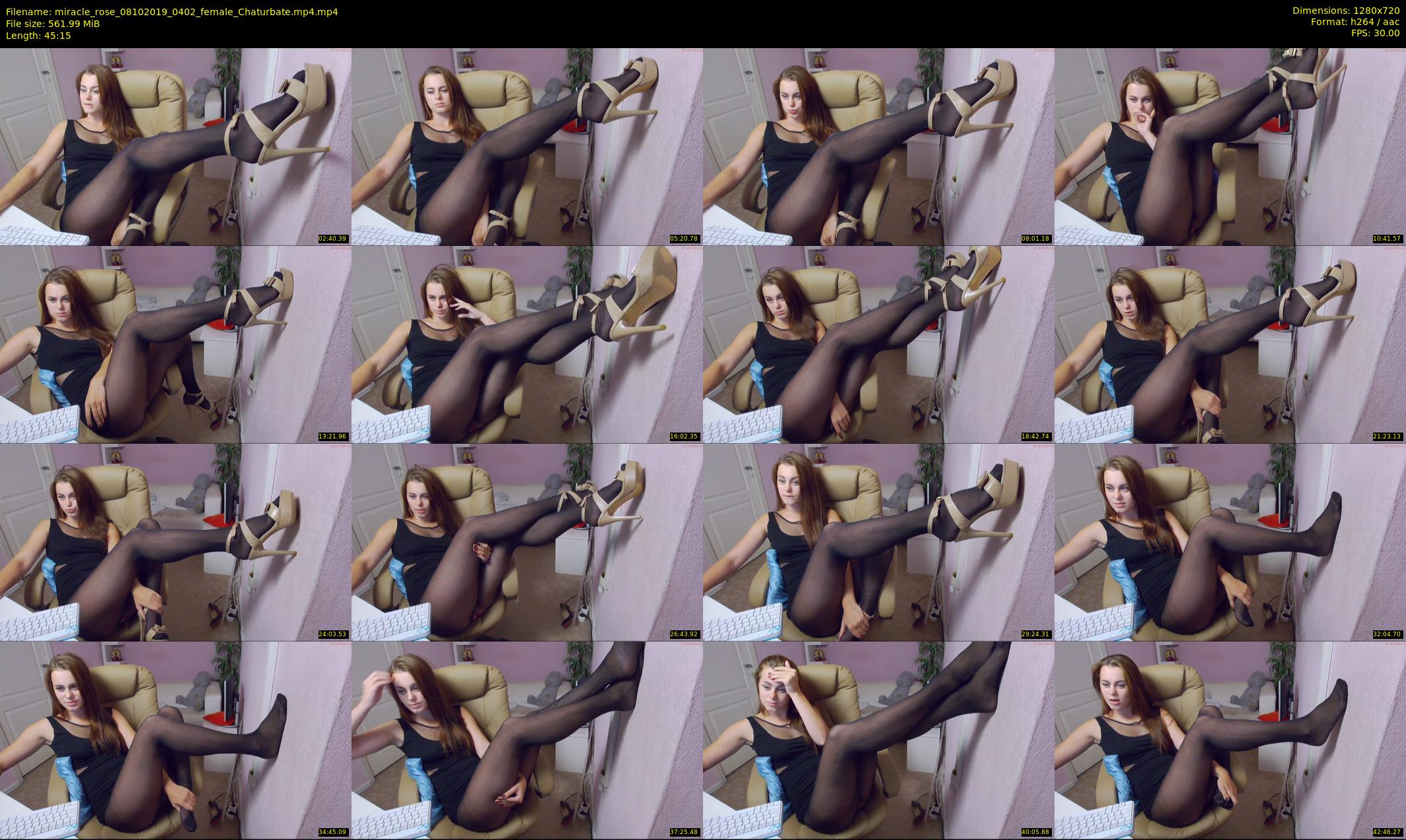 miracle_rose — 46 minute Chaturbate female cam show recording, 720p, Oct 8, 2019