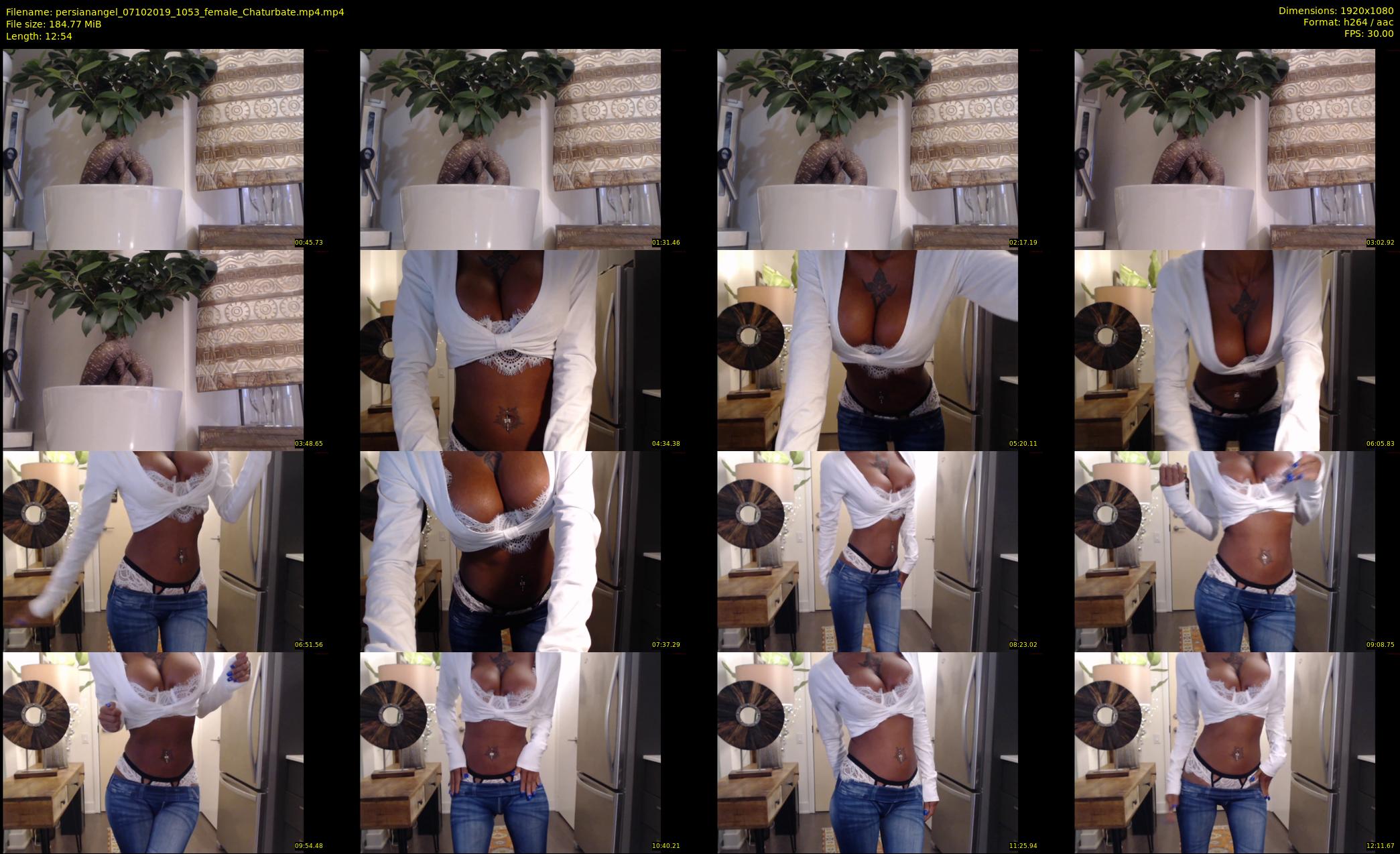 persianangel — 13 minute Chaturbate female cam show recording, 1080p, Oct 7, 2019