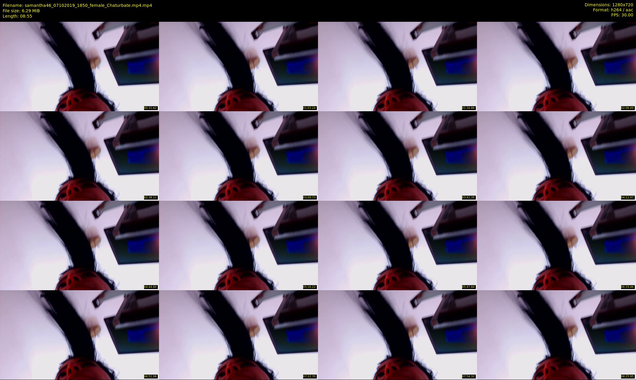 samantha46 — 9 minute Chaturbate female cam show recording, 720p, Oct 7, 2019