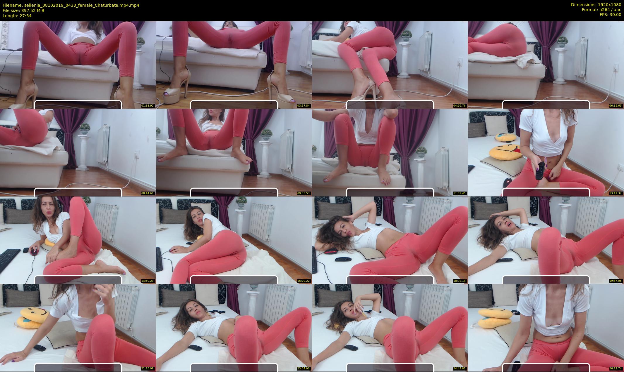sellenia — 28 minute Chaturbate female cam show recording, 1080p, Oct 8, 2019