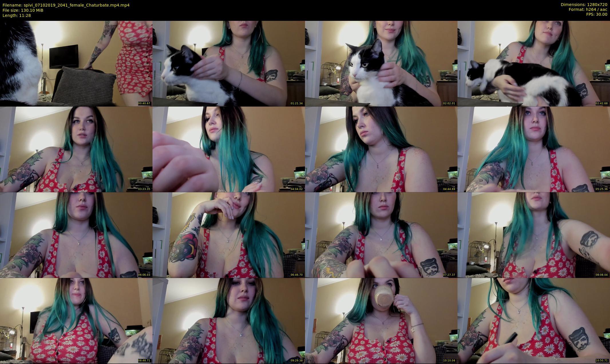 spivi — 12 minute Chaturbate female cam show recording, 720p, Oct 7, 2019