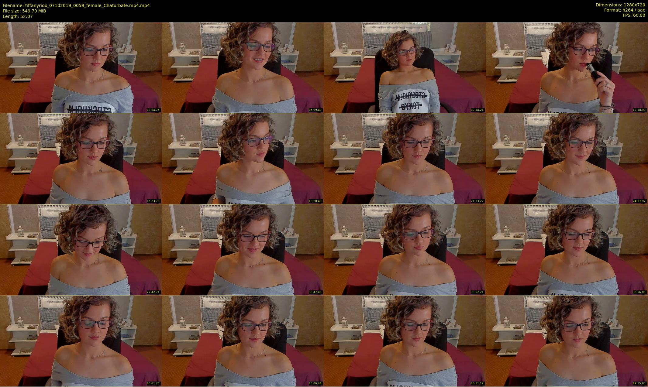 tiffanyriox — 53 minute Chaturbate female cam show recording, 720p, Oct 7, 2019