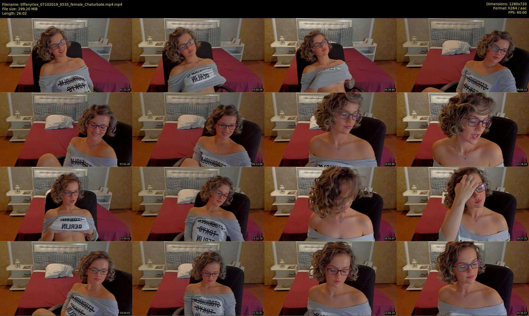 tiffanyriox — 27 minute Chaturbate female cam show recording, 720p, Oct 7, 2019