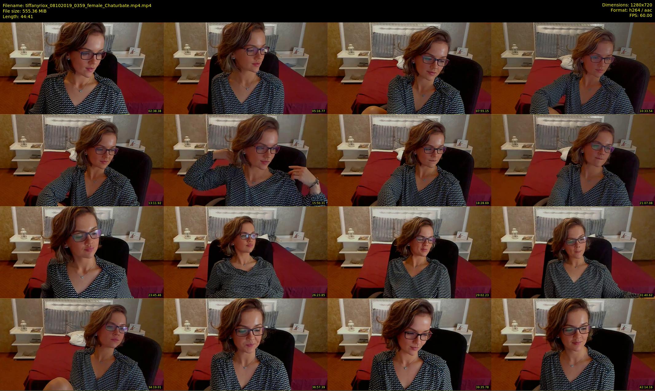 tiffanyriox — 45 minute Chaturbate female cam show recording, 720p, Oct 8, 2019