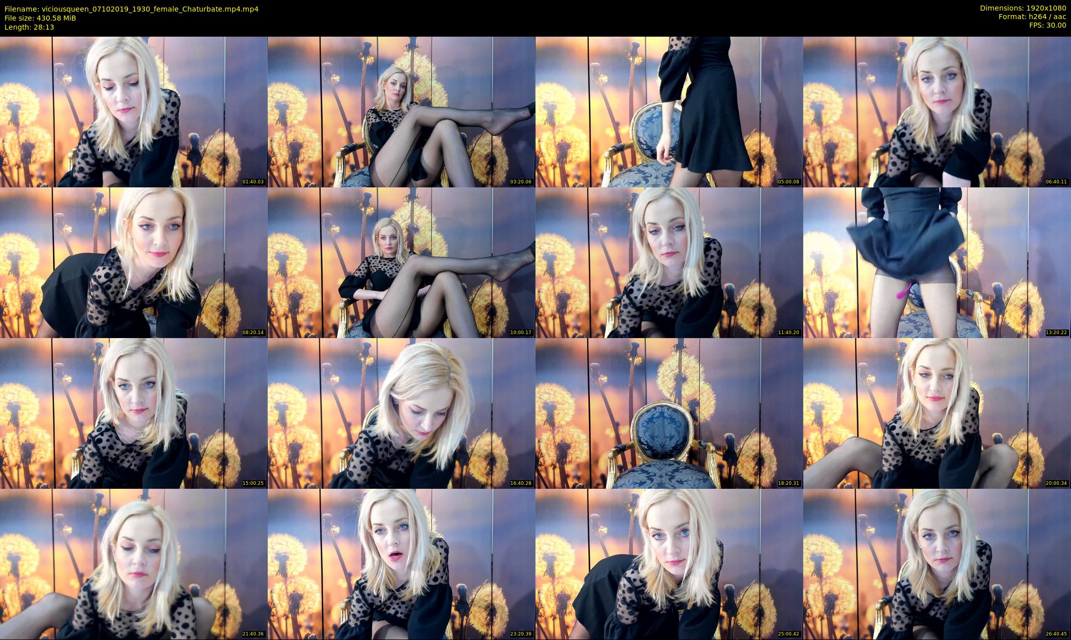viciousqueen — 29 minute Chaturbate female cam show recording, 1080p, Oct 7, 2019