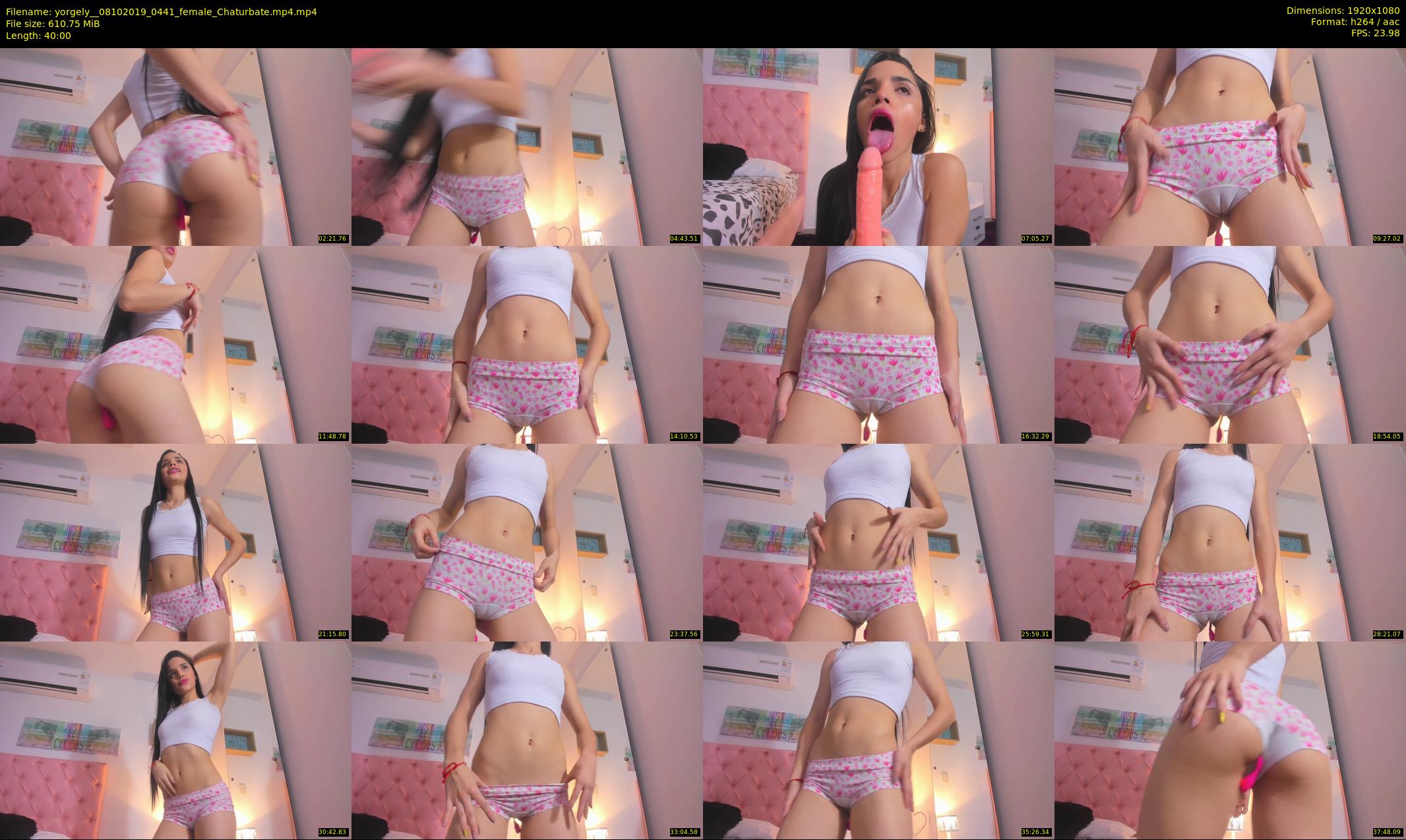 yorgely_ — 40 minute Chaturbate female cam show recording, 1080p, Oct 8, 2019