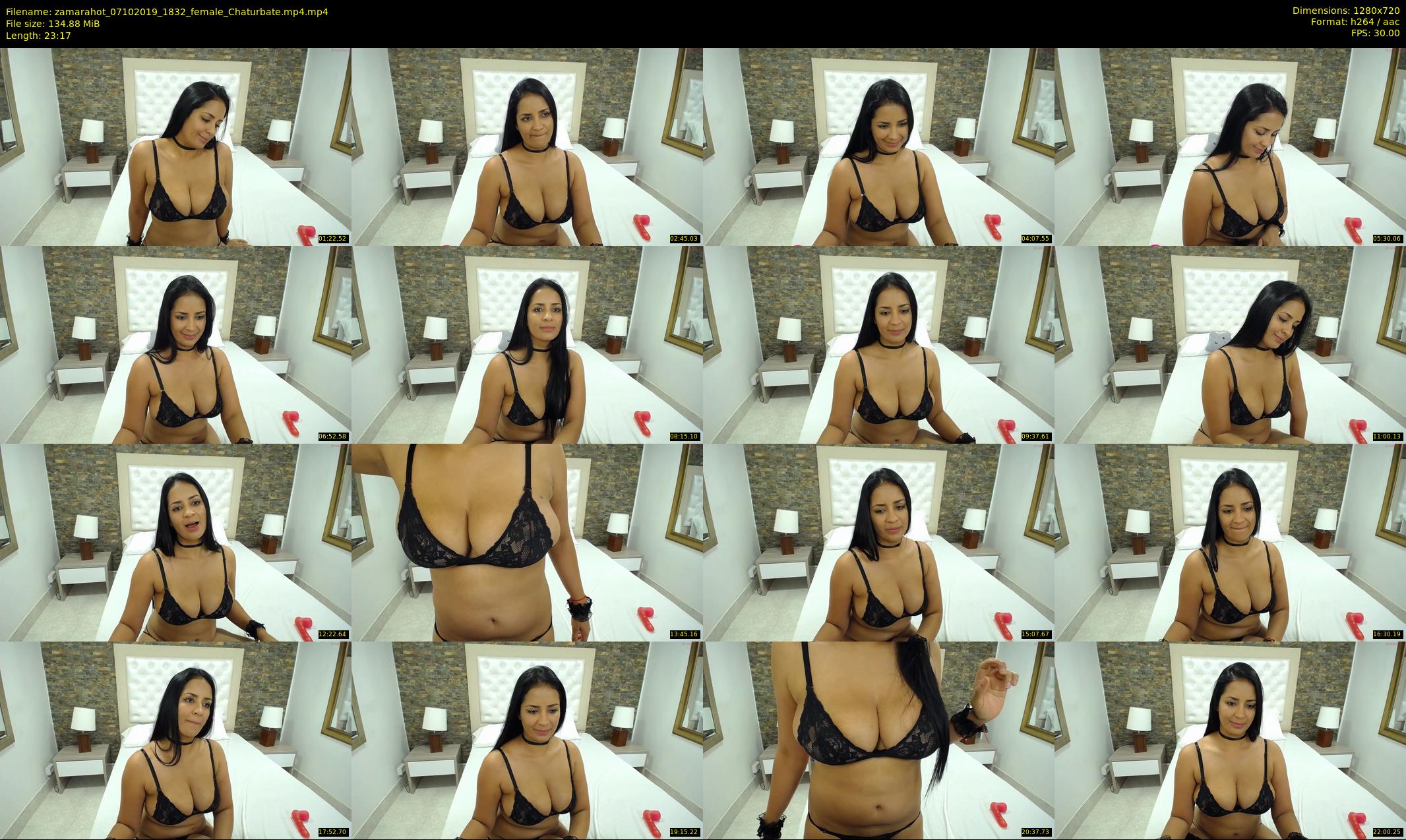 zamarahot — 24 minute Chaturbate female cam show recording, 720p, Oct 7, 2019