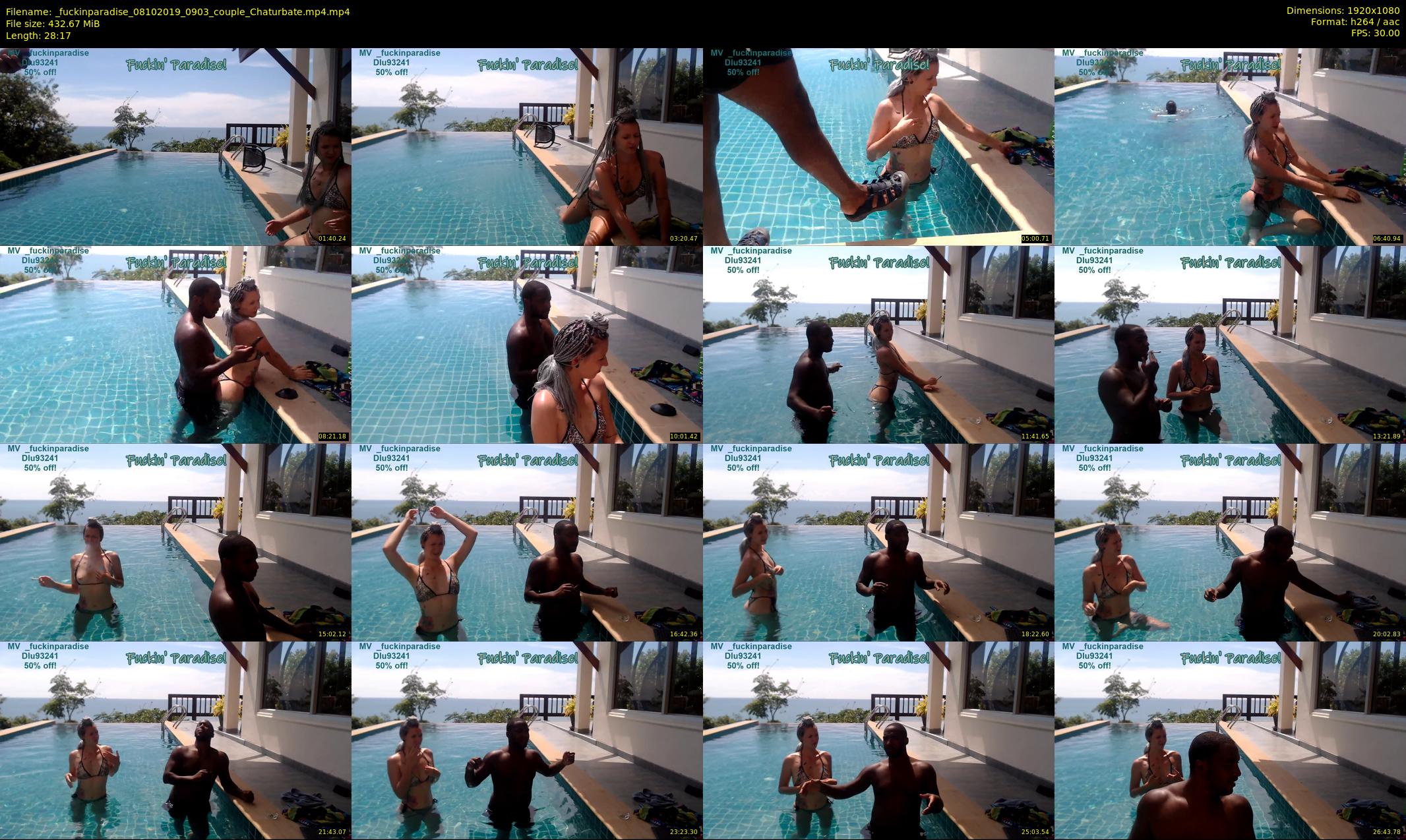 _fuckinparadise — 29 minute Chaturbate couple cam show recording, 1080p, Oct 8, 2019