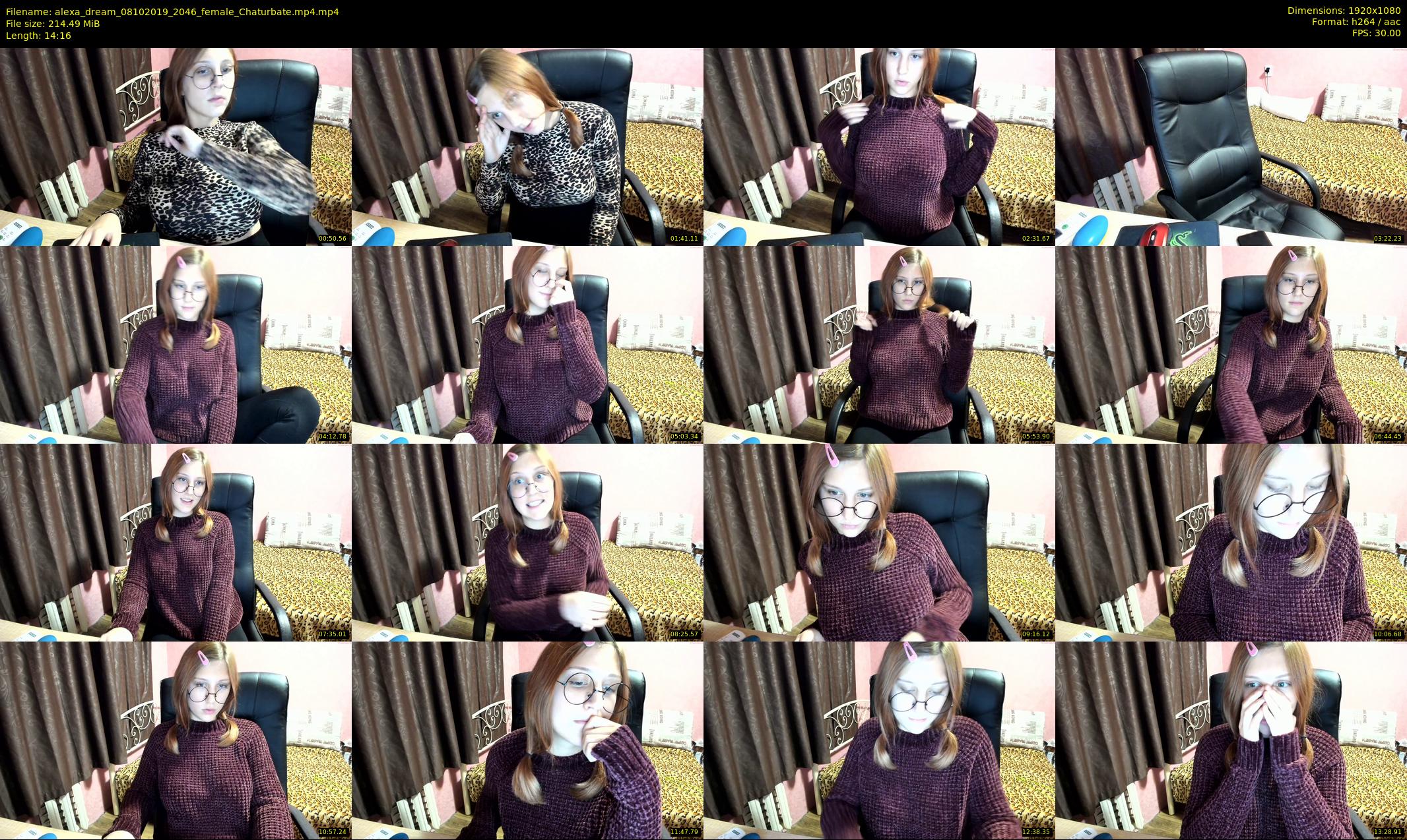 alexa_dream — 15 minute Chaturbate female cam show recording, 1080p, Oct 8, 2019