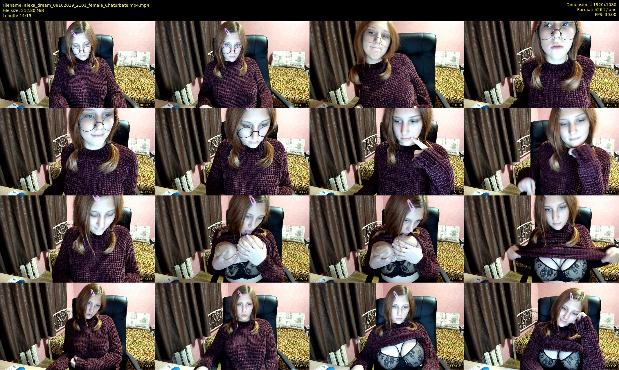 alexa_dream — 15 minute Chaturbate female cam show recording, 1080p, Oct 8, 2019