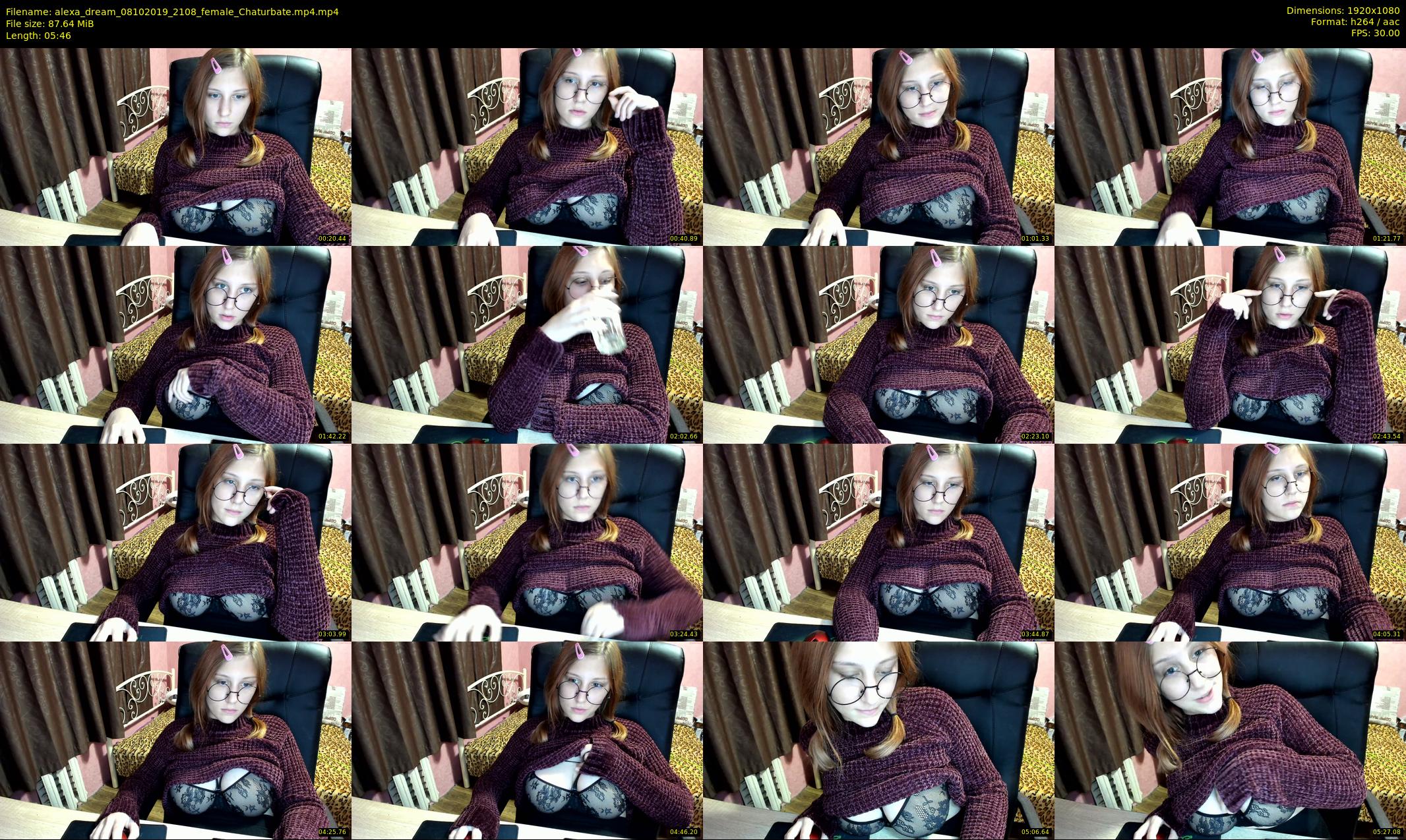 alexa_dream — 6 minute Chaturbate female cam show recording, 1080p, Oct 8, 2019