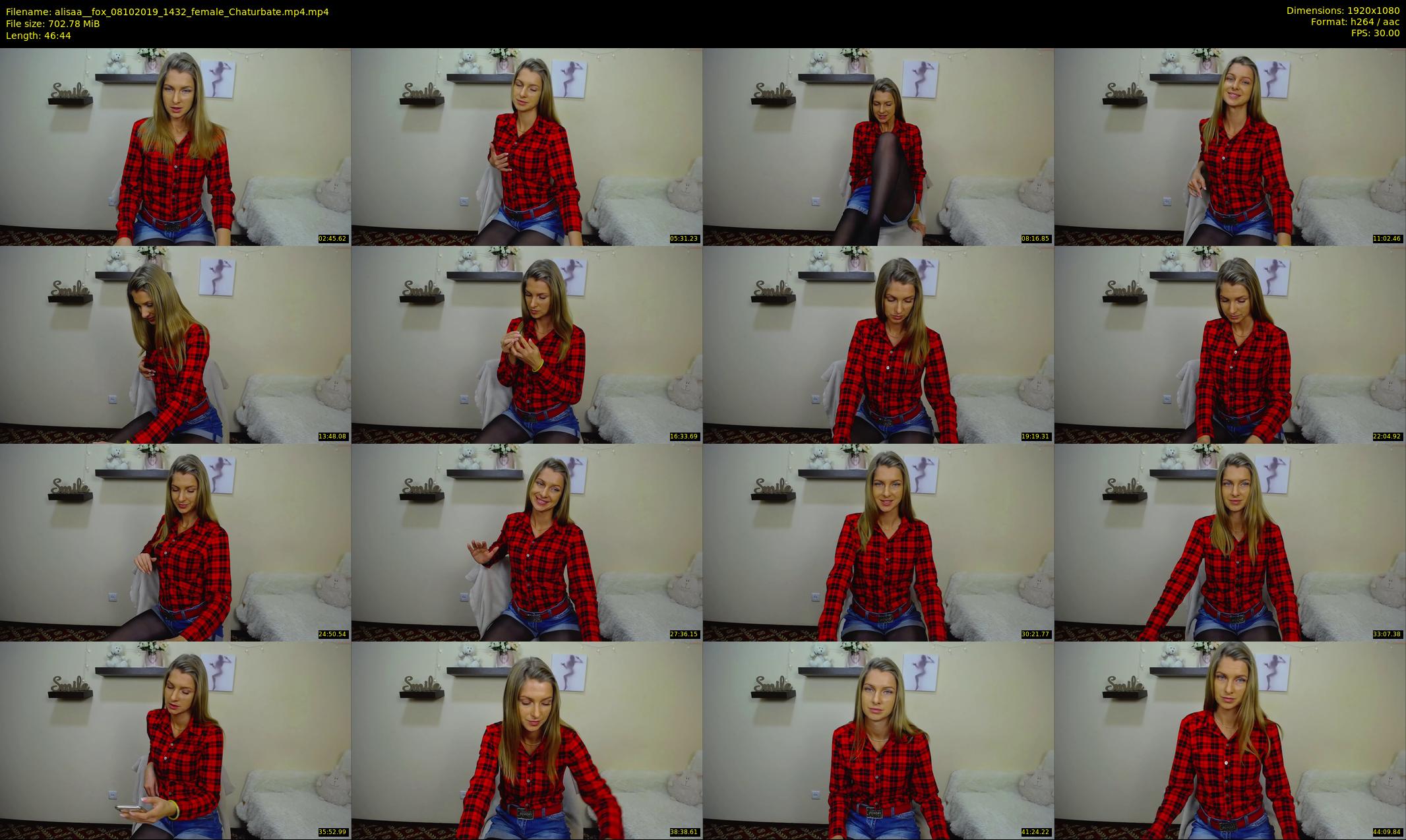alisaa__fox — 47 minute Chaturbate female cam show recording, 1080p, Oct 8, 2019