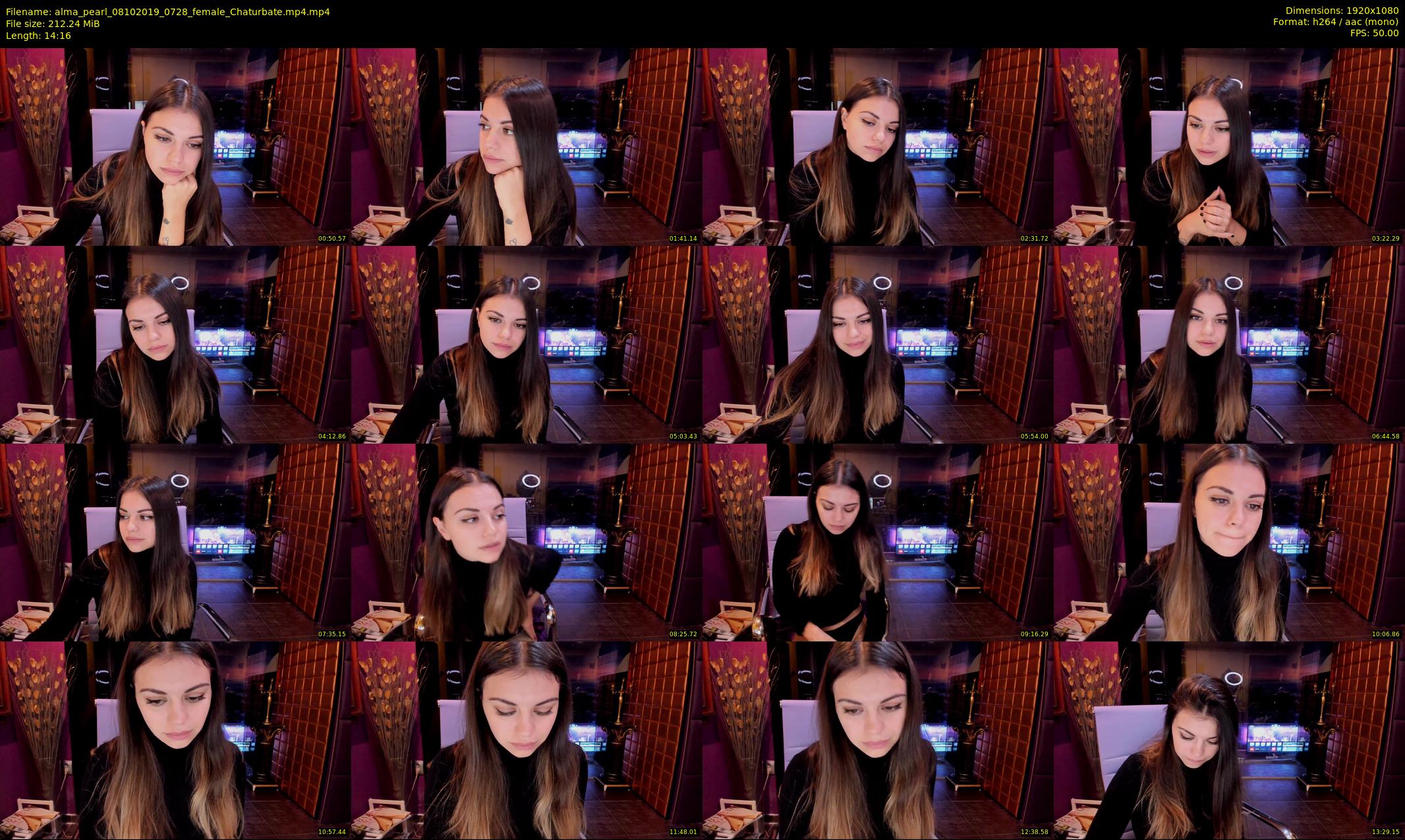 alma_pearl — 15 minute Chaturbate female cam show recording, 1080p, Oct 8, 2019
