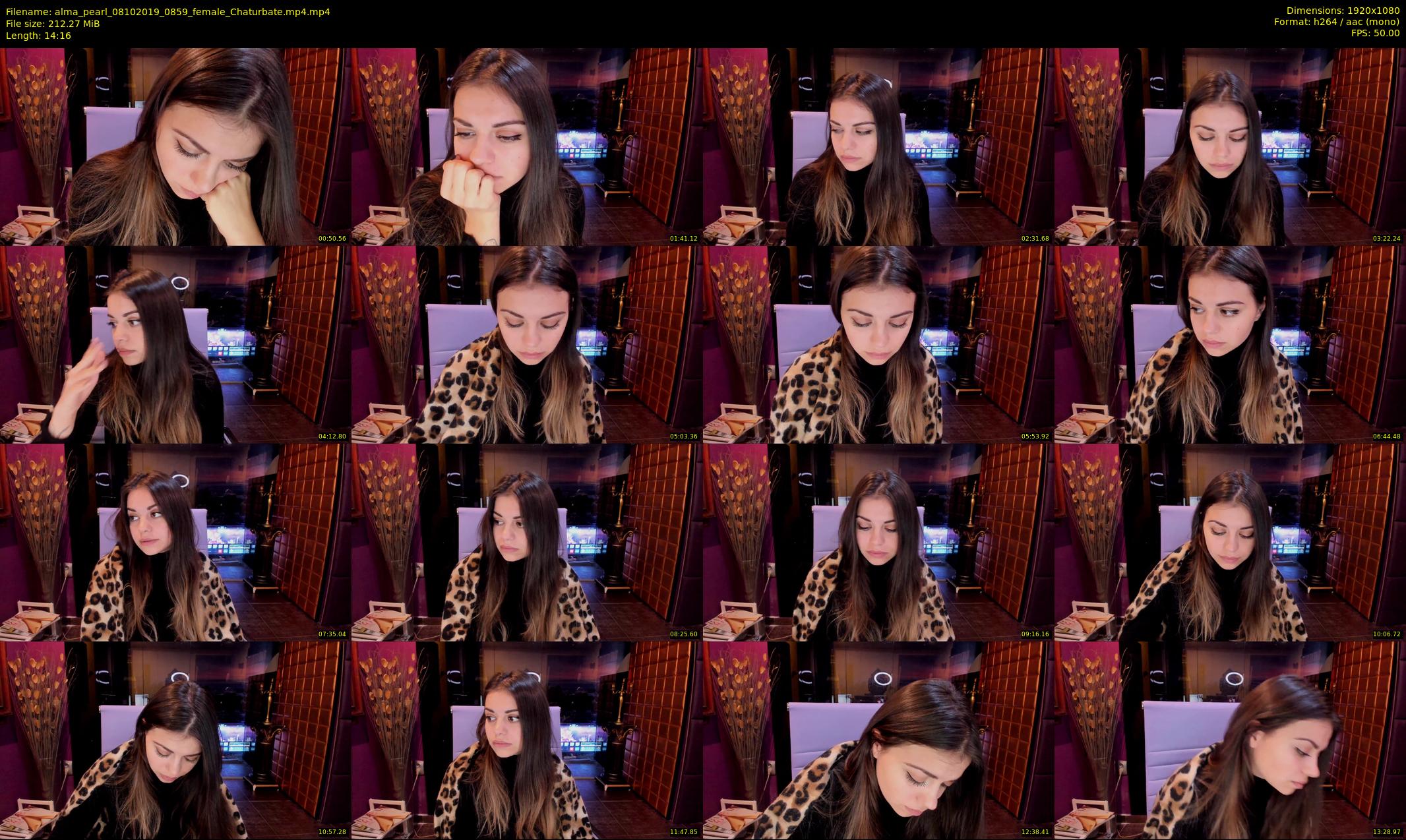 alma_pearl — 15 minute Chaturbate female cam show recording, 1080p, Oct 8, 2019