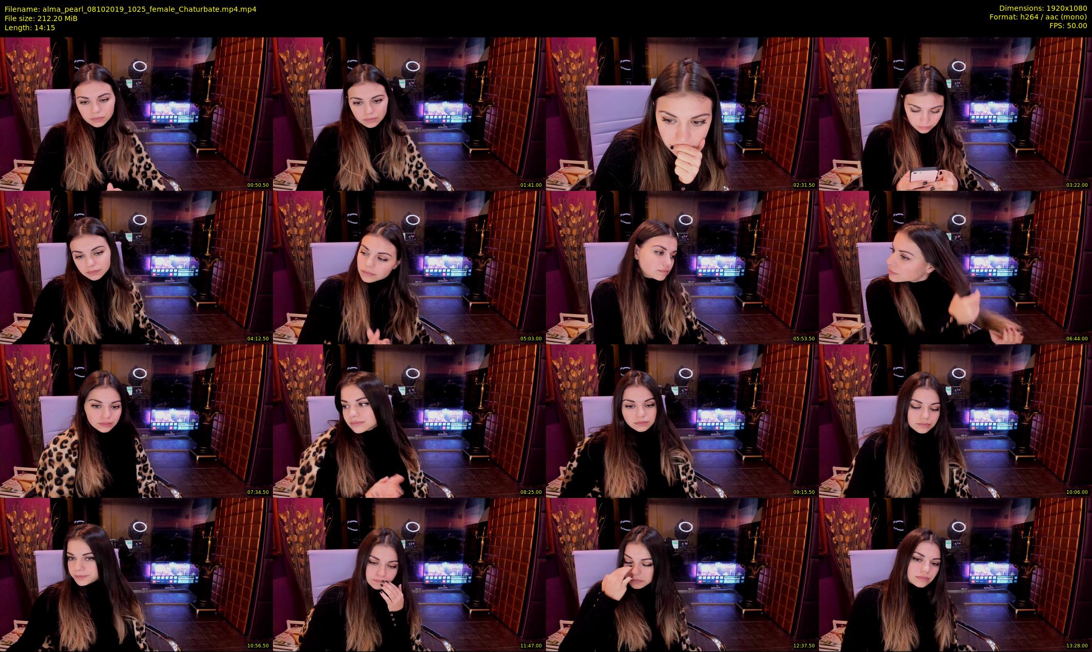 alma_pearl — 15 minute Chaturbate female cam show recording, 1080p, Oct 8, 2019