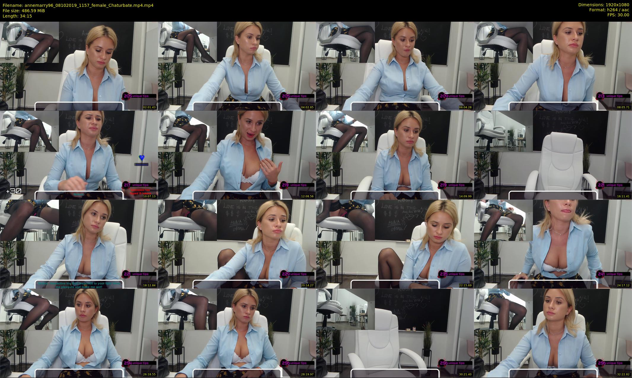 annemarry96 — 35 minute Chaturbate female cam show recording, 1080p, Oct 8, 2019