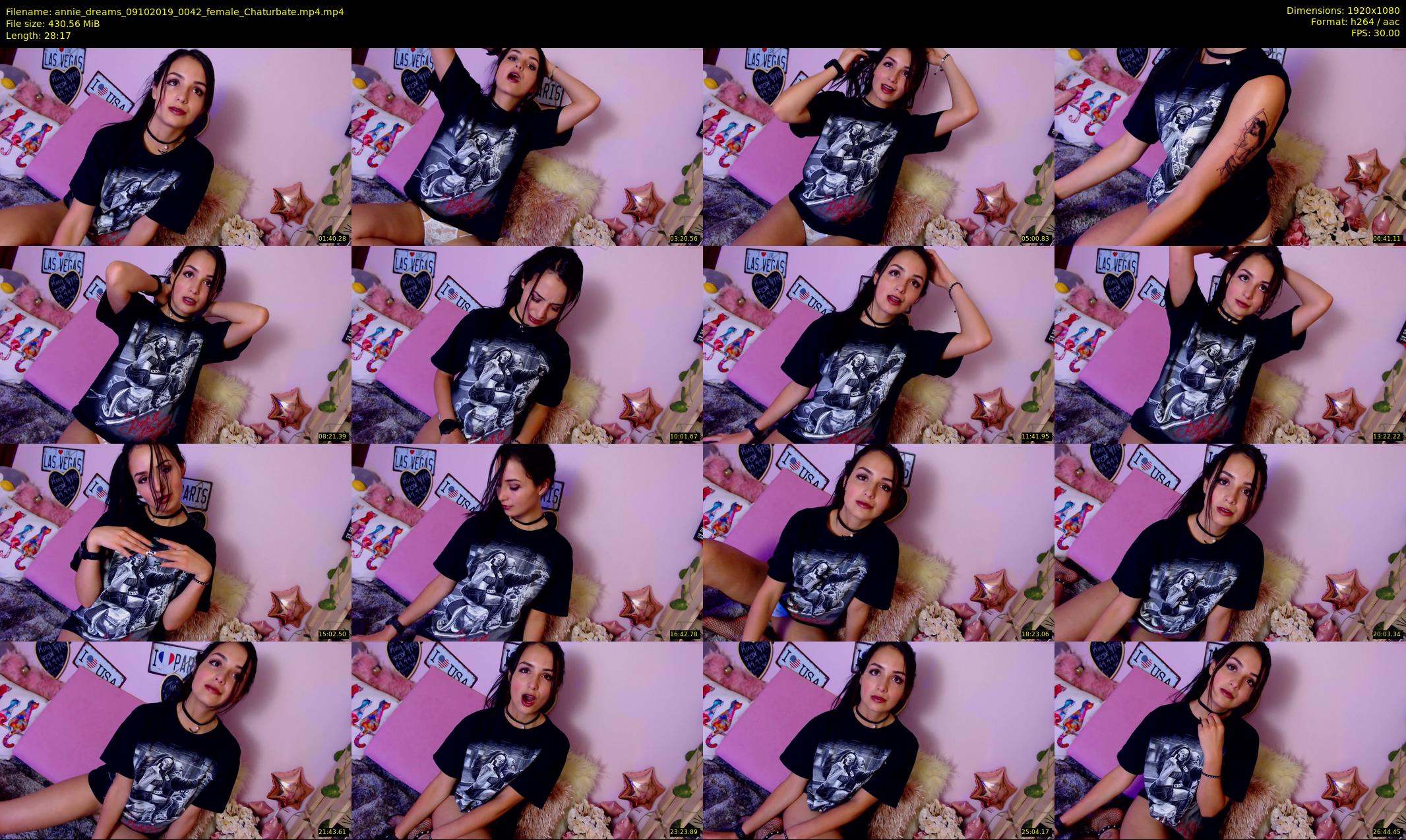 annie_dreams — 29 minute Chaturbate female cam show recording, 1080p, Oct 9, 2019