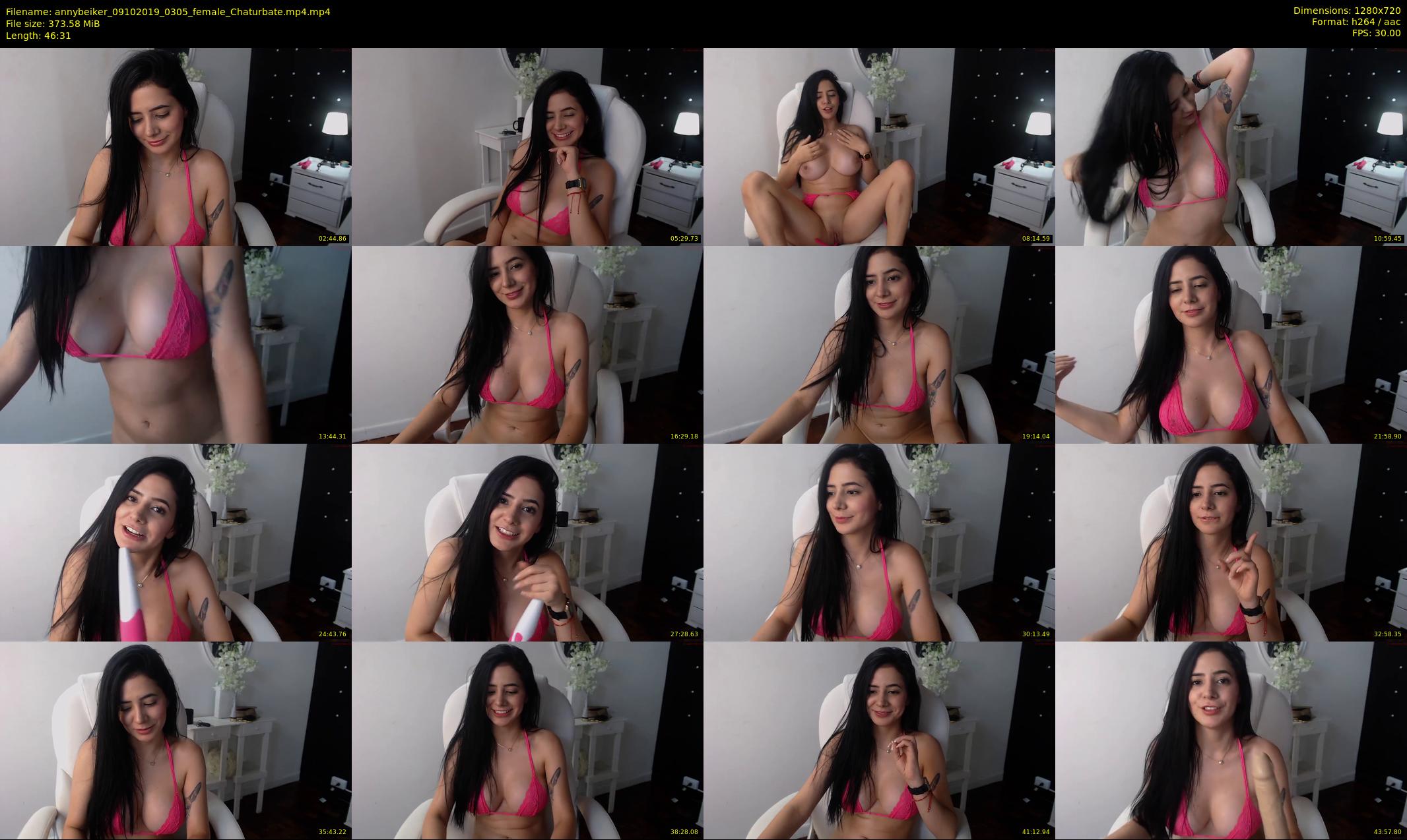 annybeiker — 47 minute Chaturbate female cam show recording, 720p, Oct 9, 2019