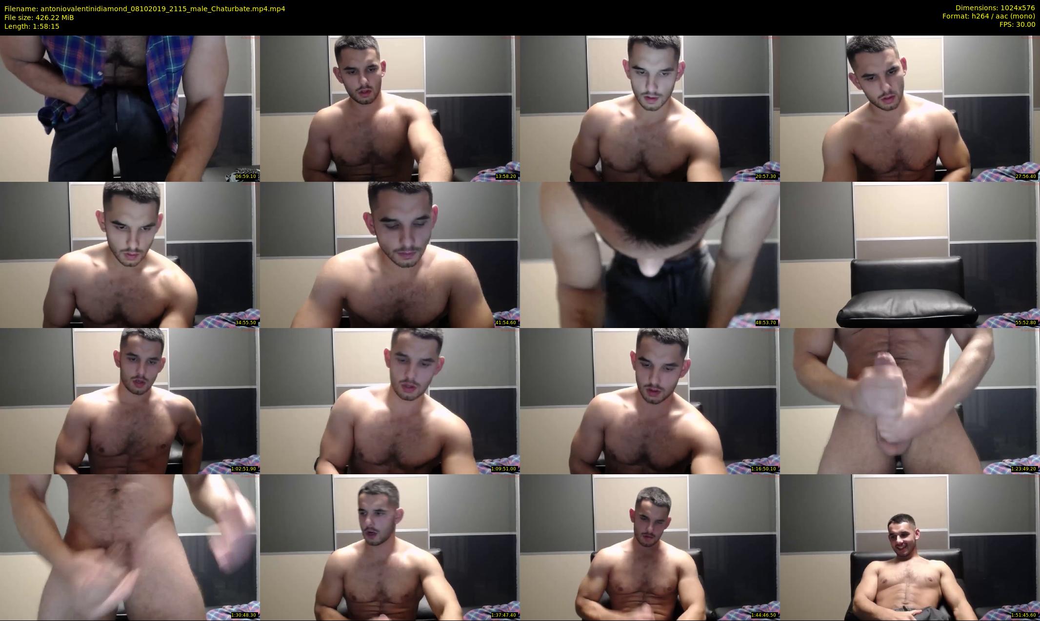 antoniovalentinidiamond — 119 minute Chaturbate male cam show recording, 480p, Oct 8, 2019