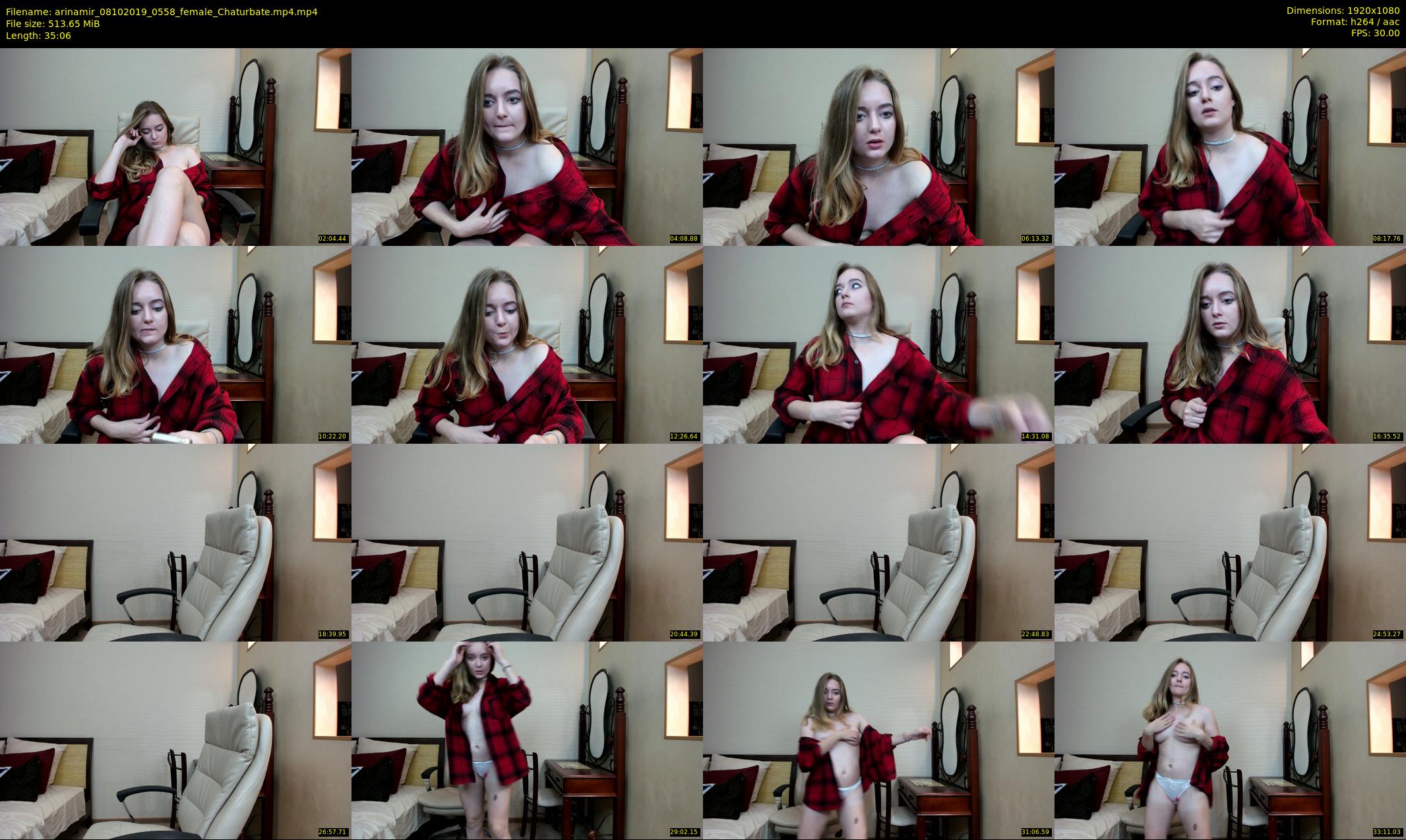 arinamir — 36 minute Chaturbate female cam show recording, 1080p, Oct 8, 2019