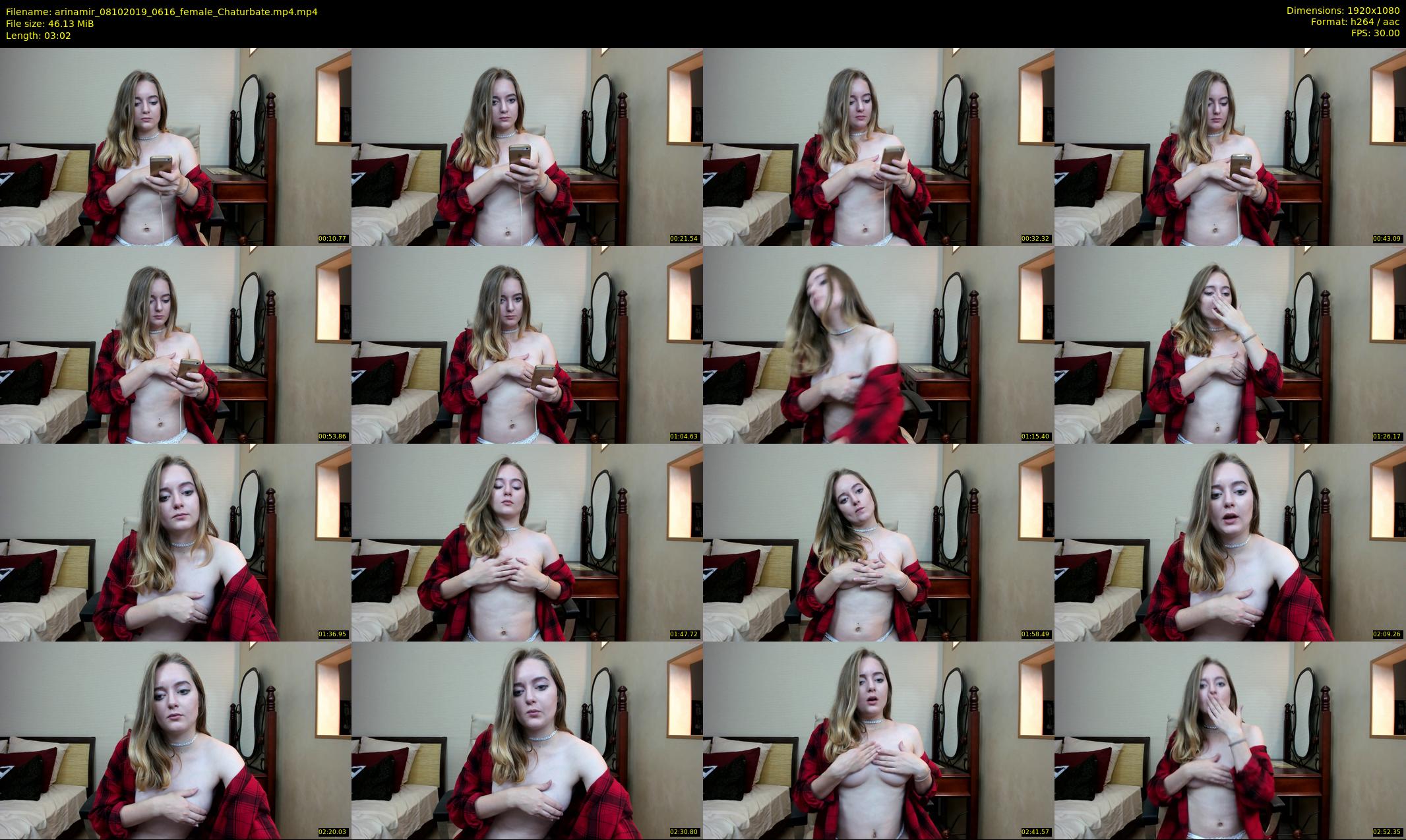 arinamir — 4 minute Chaturbate female cam show recording, 1080p, Oct 8, 2019