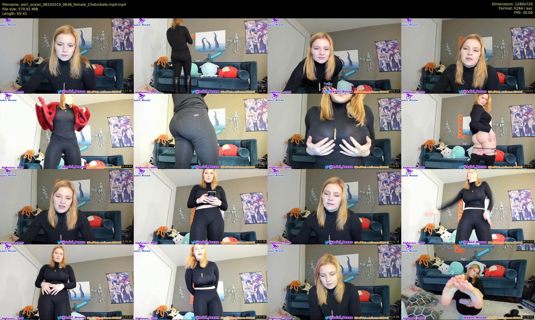 asiri_ocean — 56 minute Chaturbate female cam show recording, 720p, Oct 8, 2019