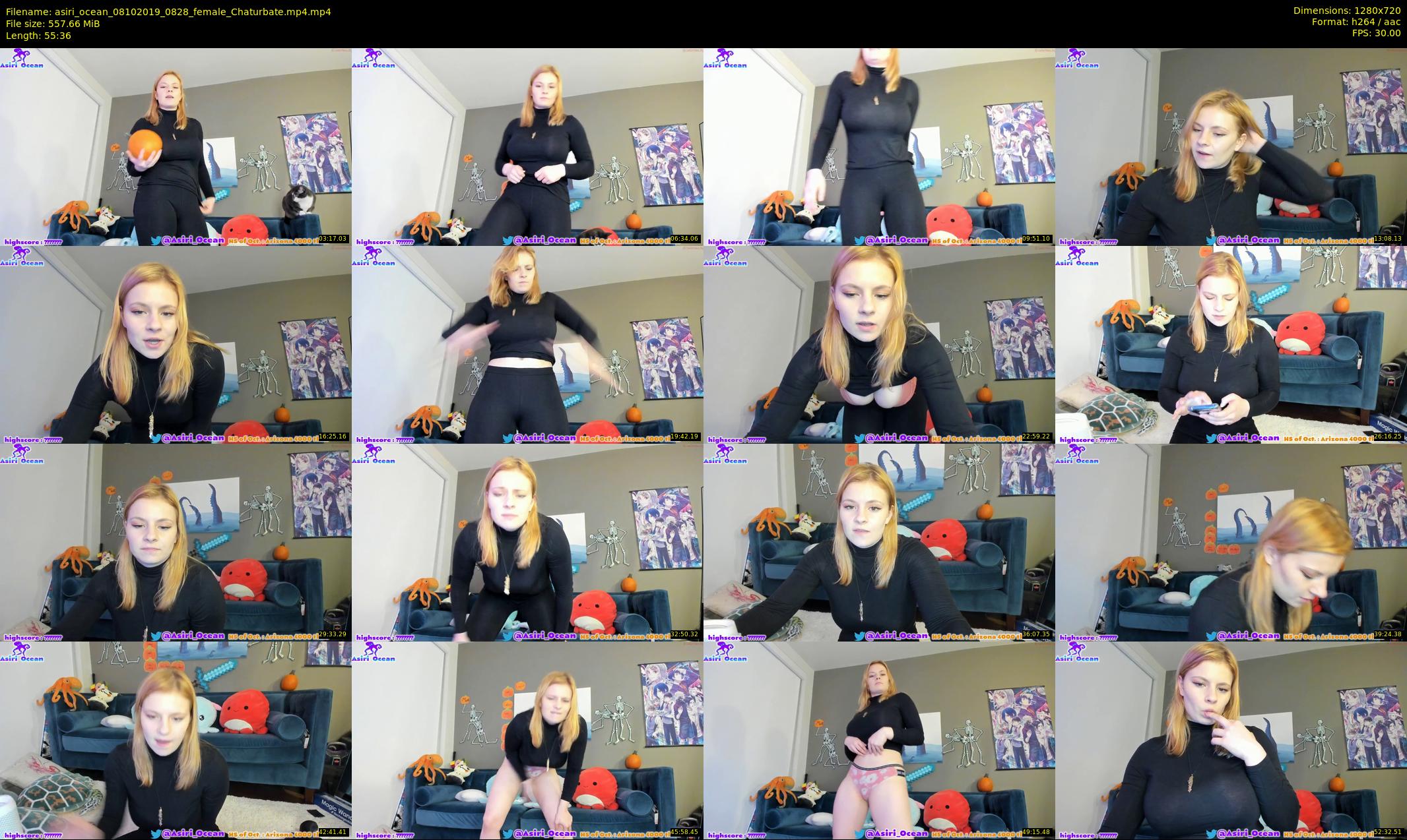 asiri_ocean — 56 minute Chaturbate female cam show recording, 720p, Oct 8, 2019