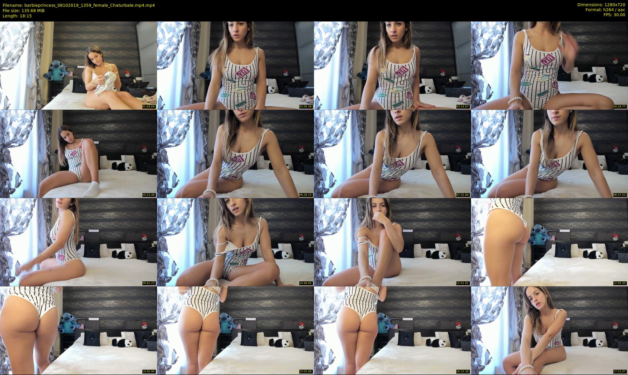 barbieprincess — 19 minute Chaturbate female cam show recording, 720p, Oct 8, 2019
