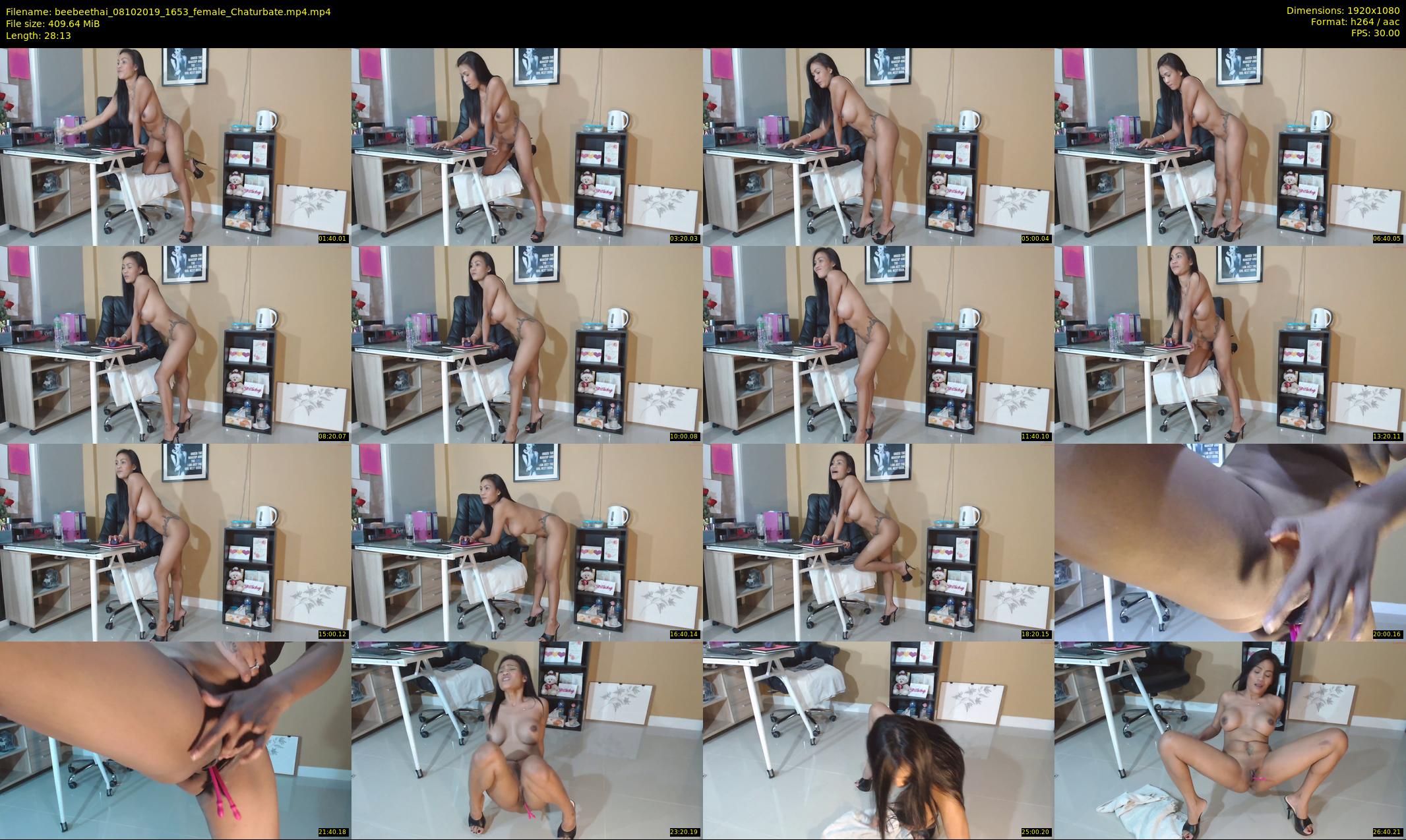 beebeethai — 29 minute Chaturbate female cam show recording, 1080p, Oct 8, 2019