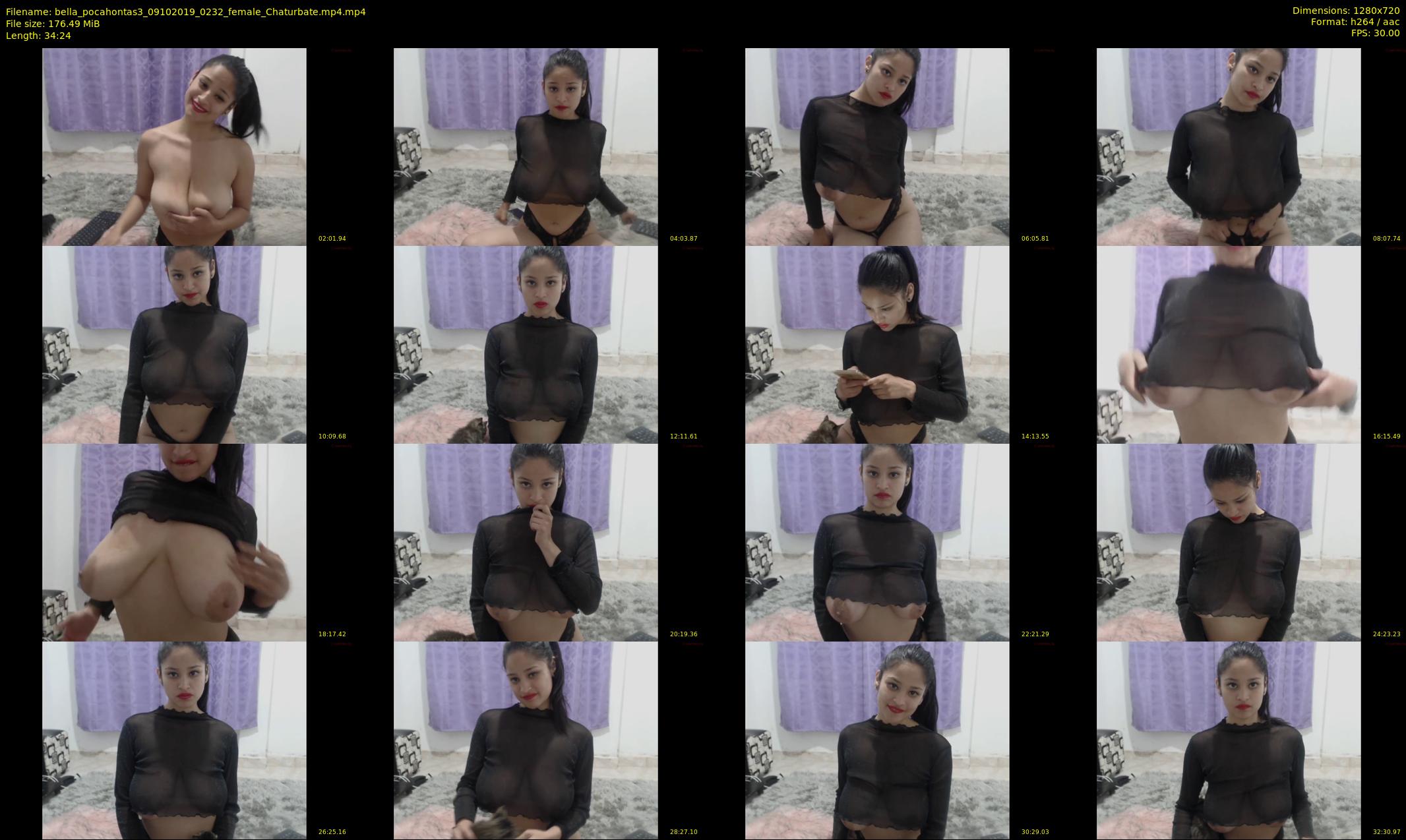 bella_pocahontas3 — 35 minute Chaturbate female cam show recording, 720p, Oct 9, 2019