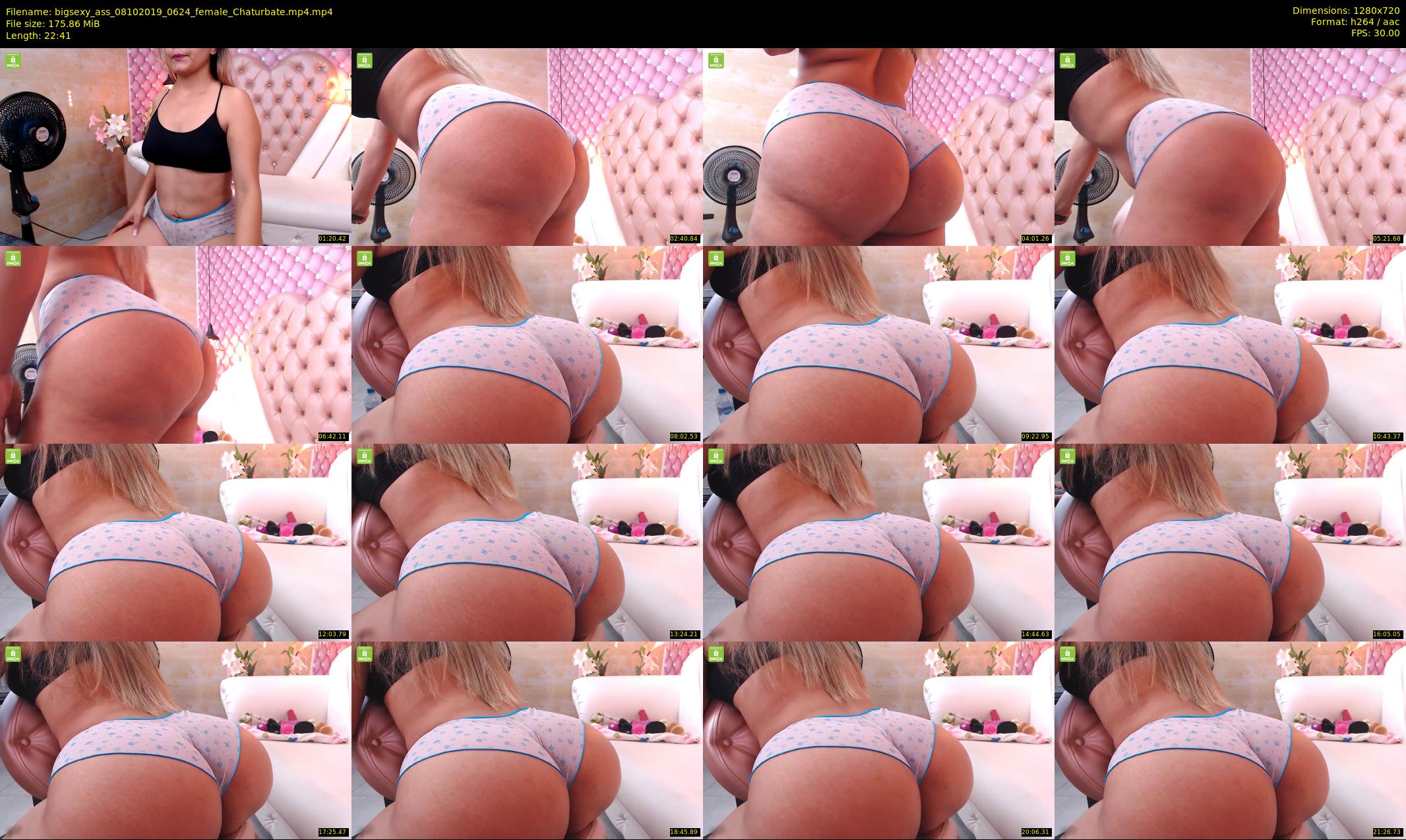 bigsexy_ass — 23 minute Chaturbate female cam show recording, 720p, Oct 8, 2019