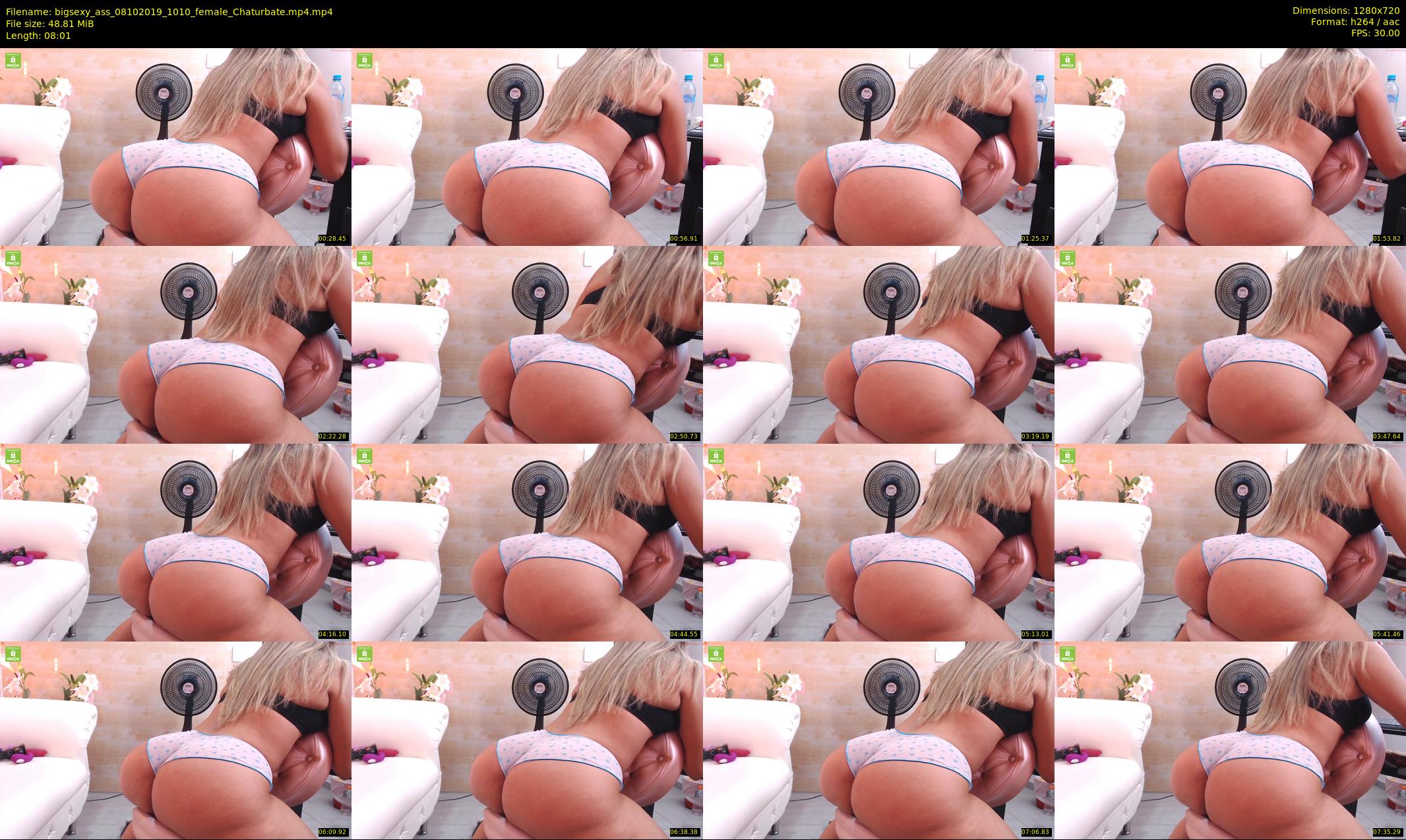 bigsexy_ass — 9 minute Chaturbate female cam show recording, 720p, Oct 8, 2019