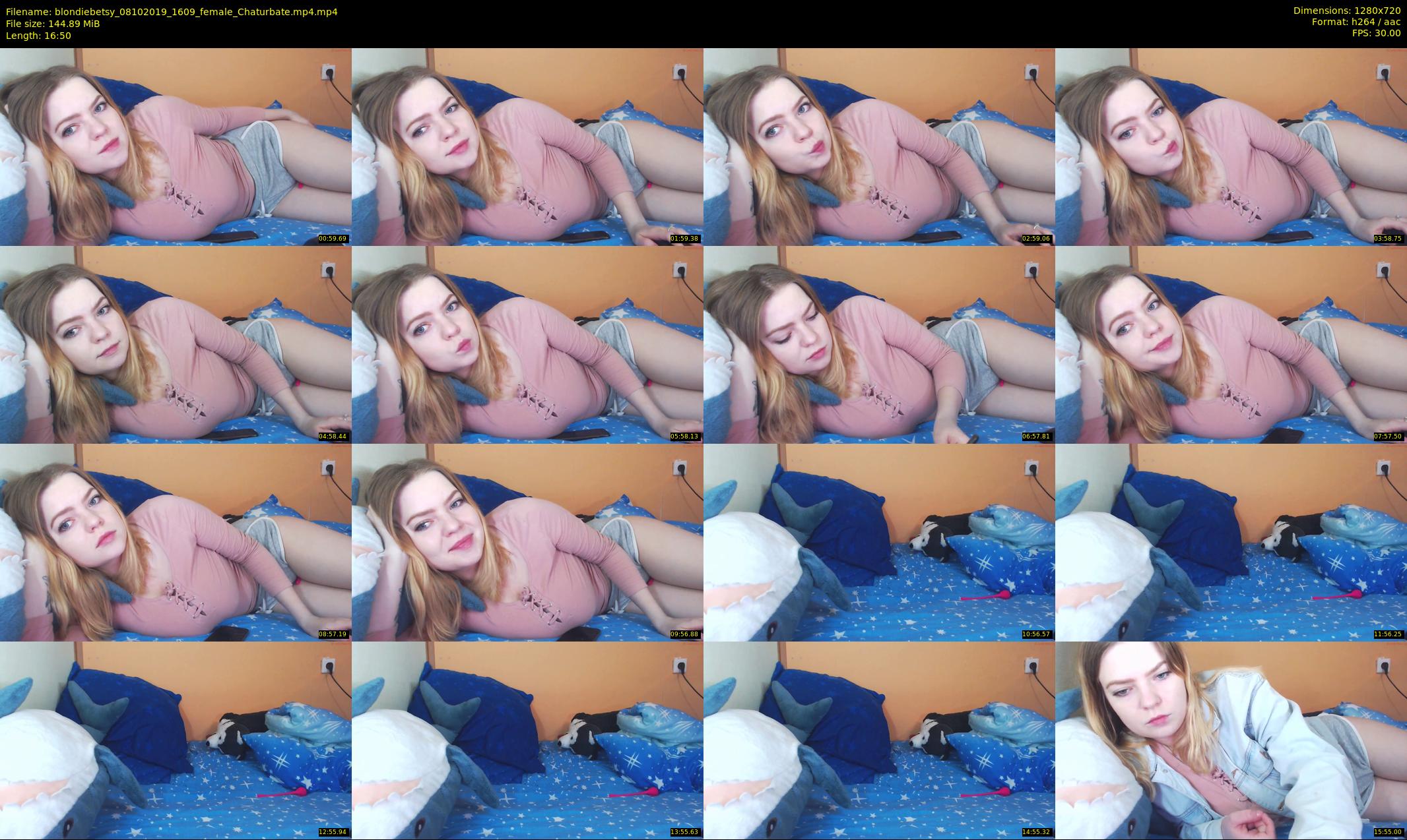 blondiebetsy — 17 minute Chaturbate female cam show recording, 720p, Oct 8, 2019
