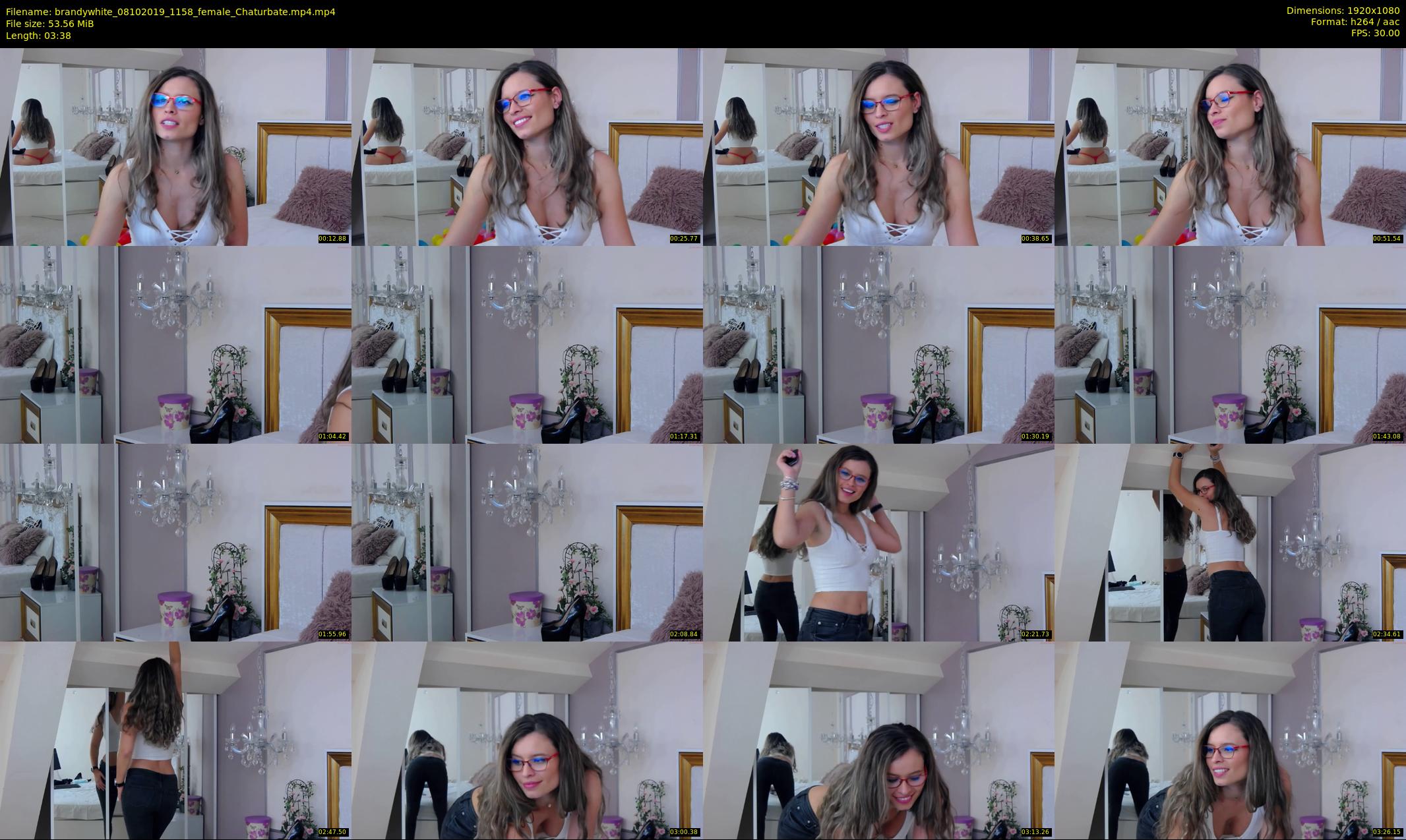 brandywhite — 4 minute Chaturbate female cam show recording, 1080p, Oct 8, 2019