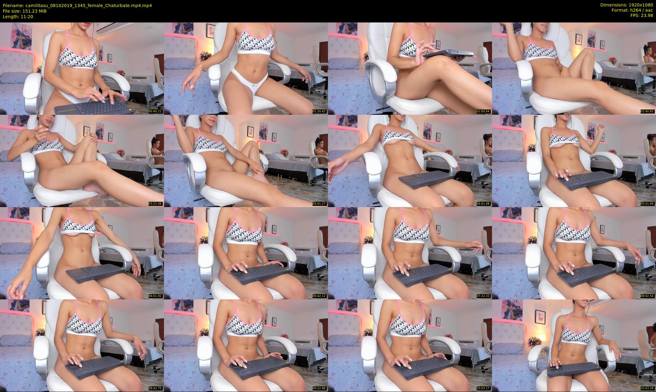 camilitasu — 12 minute Chaturbate female cam show recording, 1080p, Oct 8, 2019