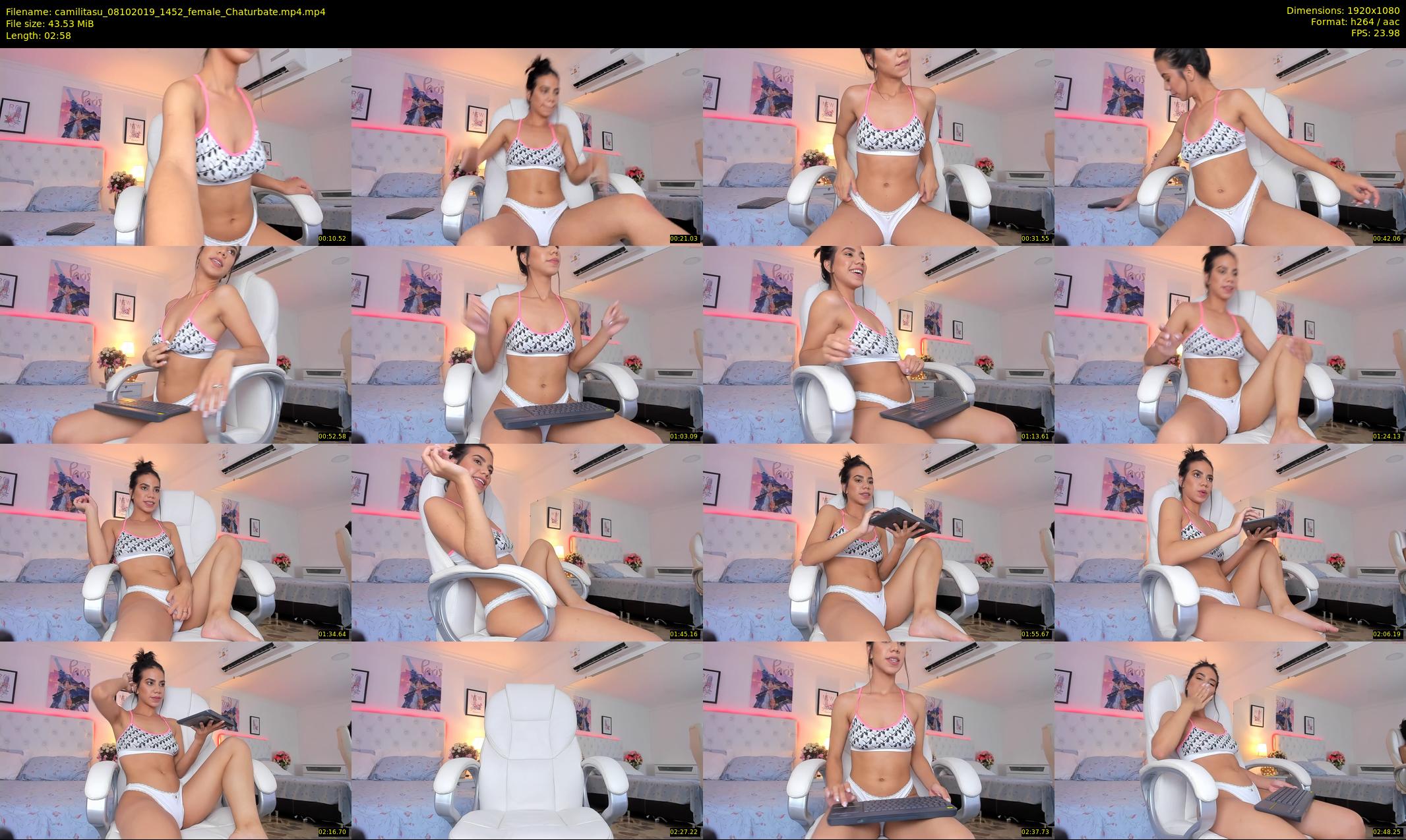 camilitasu — 3 minute Chaturbate female cam show recording, 1080p, Oct 8, 2019