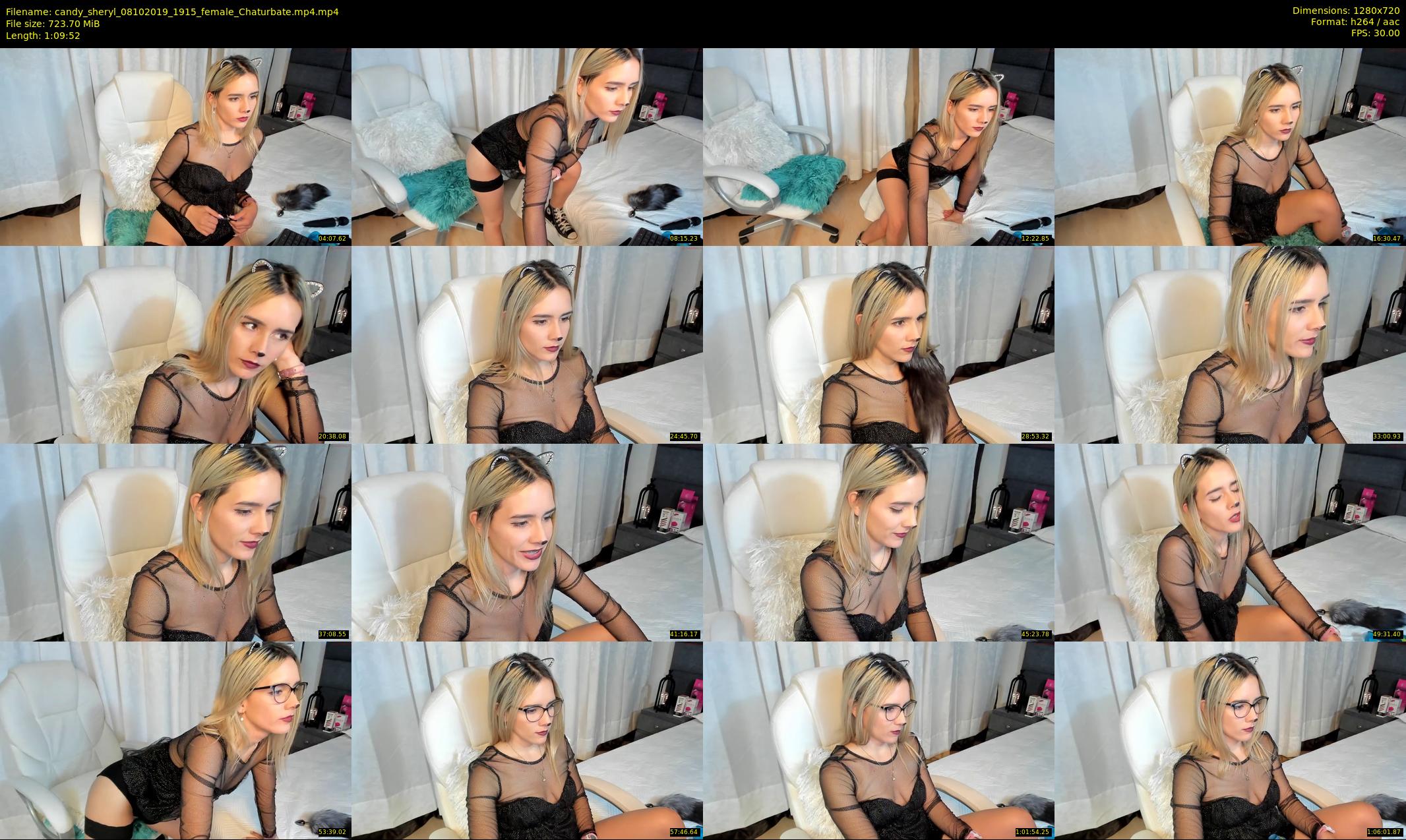 candy_sheryl — 70 minute Chaturbate female cam show recording, 720p, Oct 8, 2019